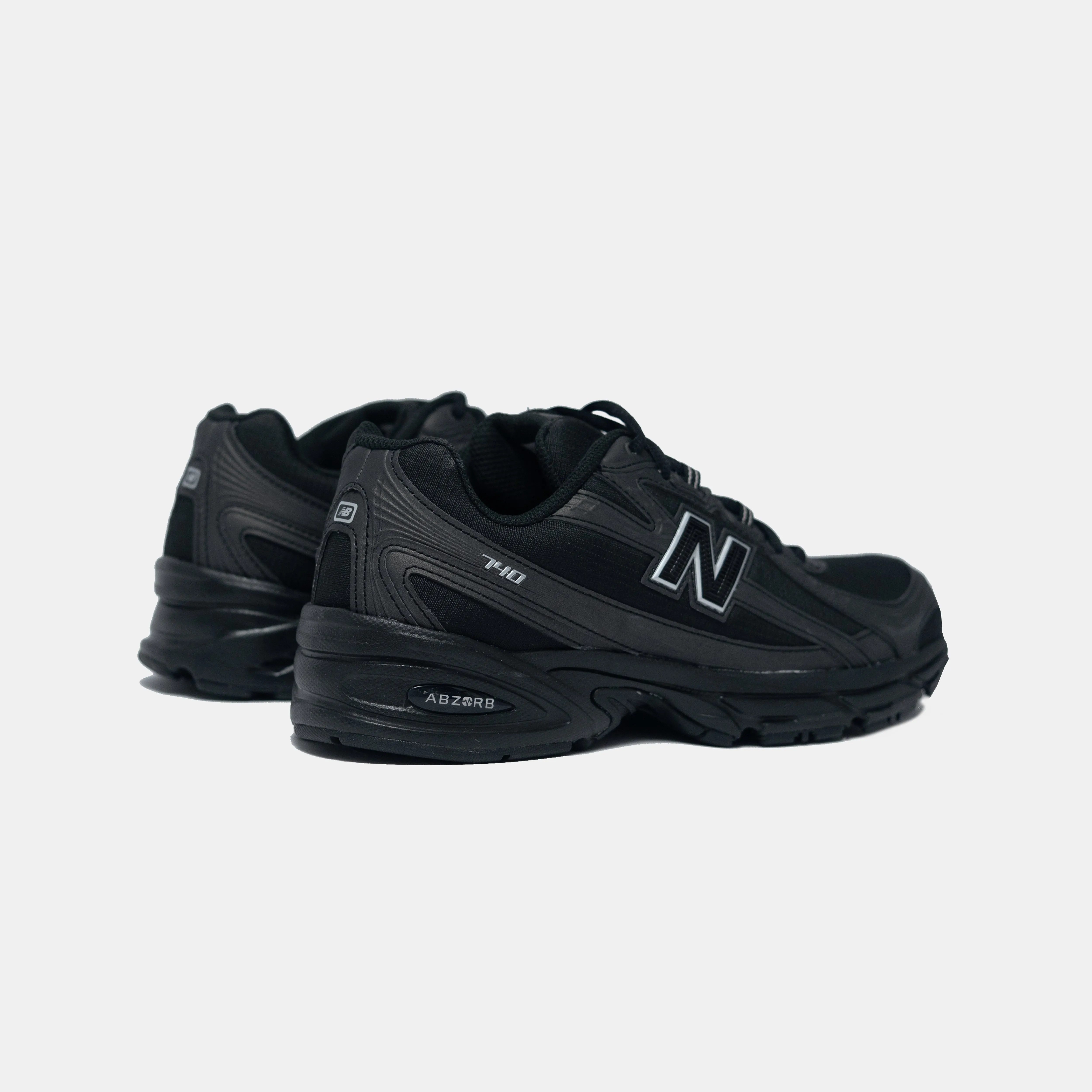 New Balance | 740 { BLACK/BLACK MeshUpper custom - made running shoes