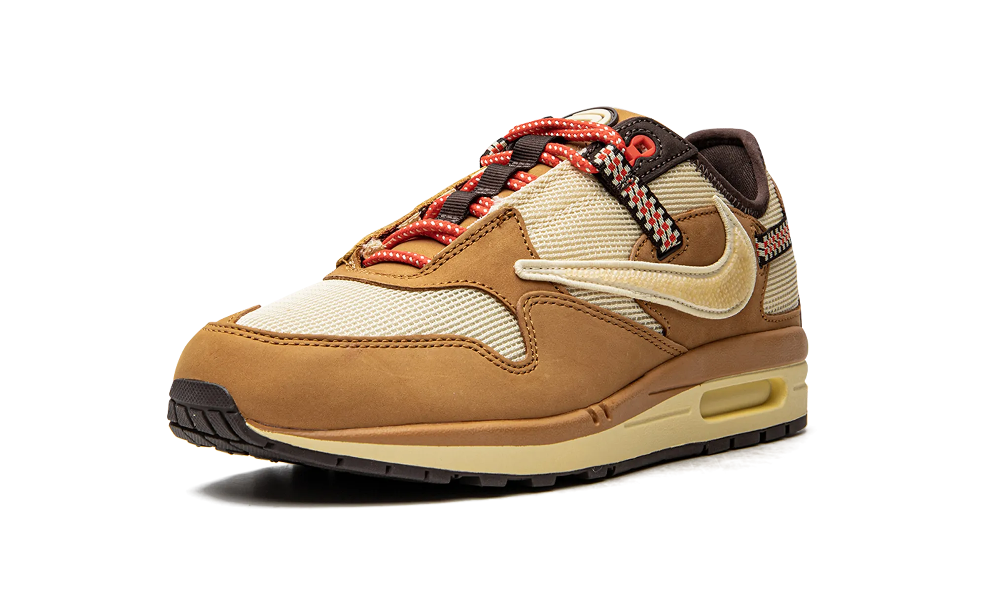 packable ballet - themed running shoes Air Max 1 "Travis Scott - Wheat"