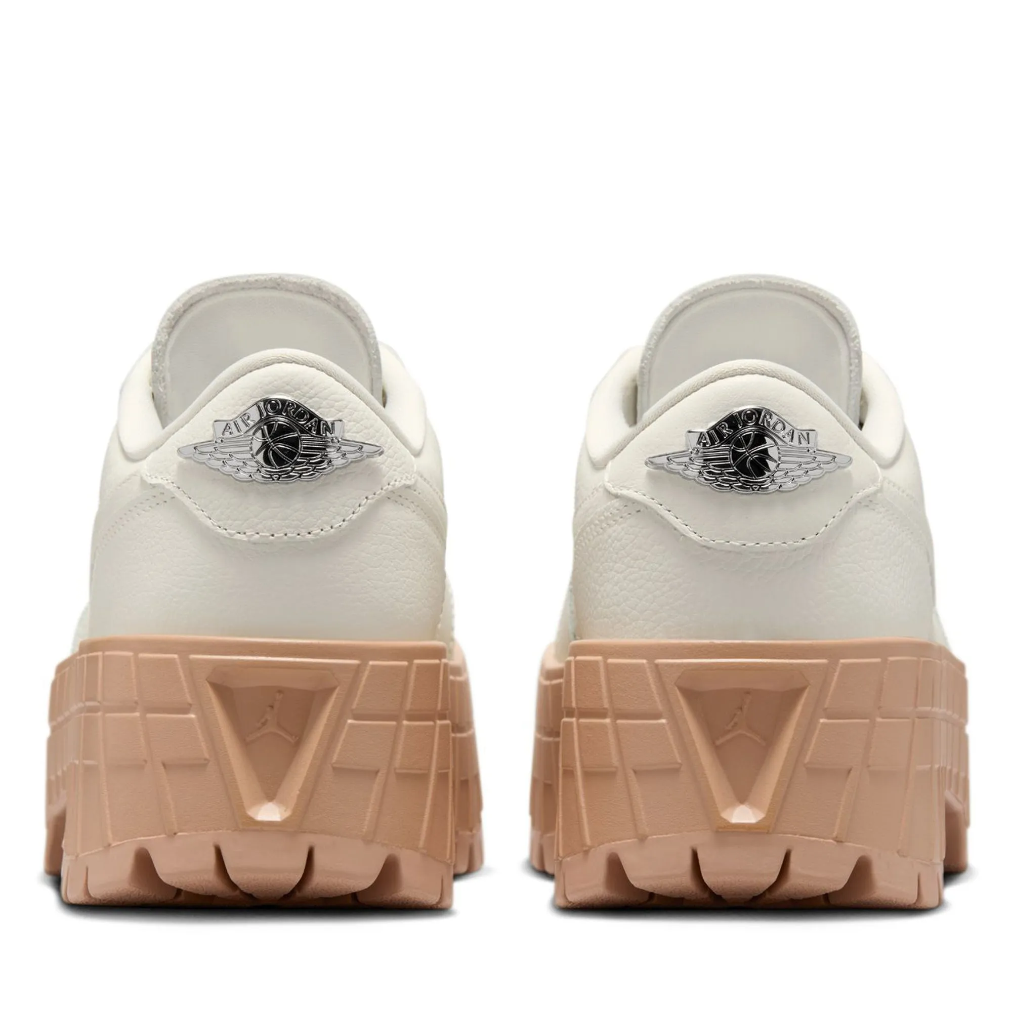 Women's Air Jordan 1 Brooklyn Low - Sail/Metallic Silver Supportive