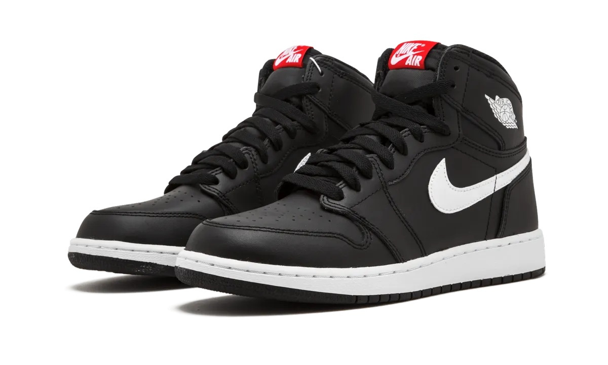 Air Jordan 1 Retro High OG GS "GS BLACK" Lightweight Build Breathe Easy