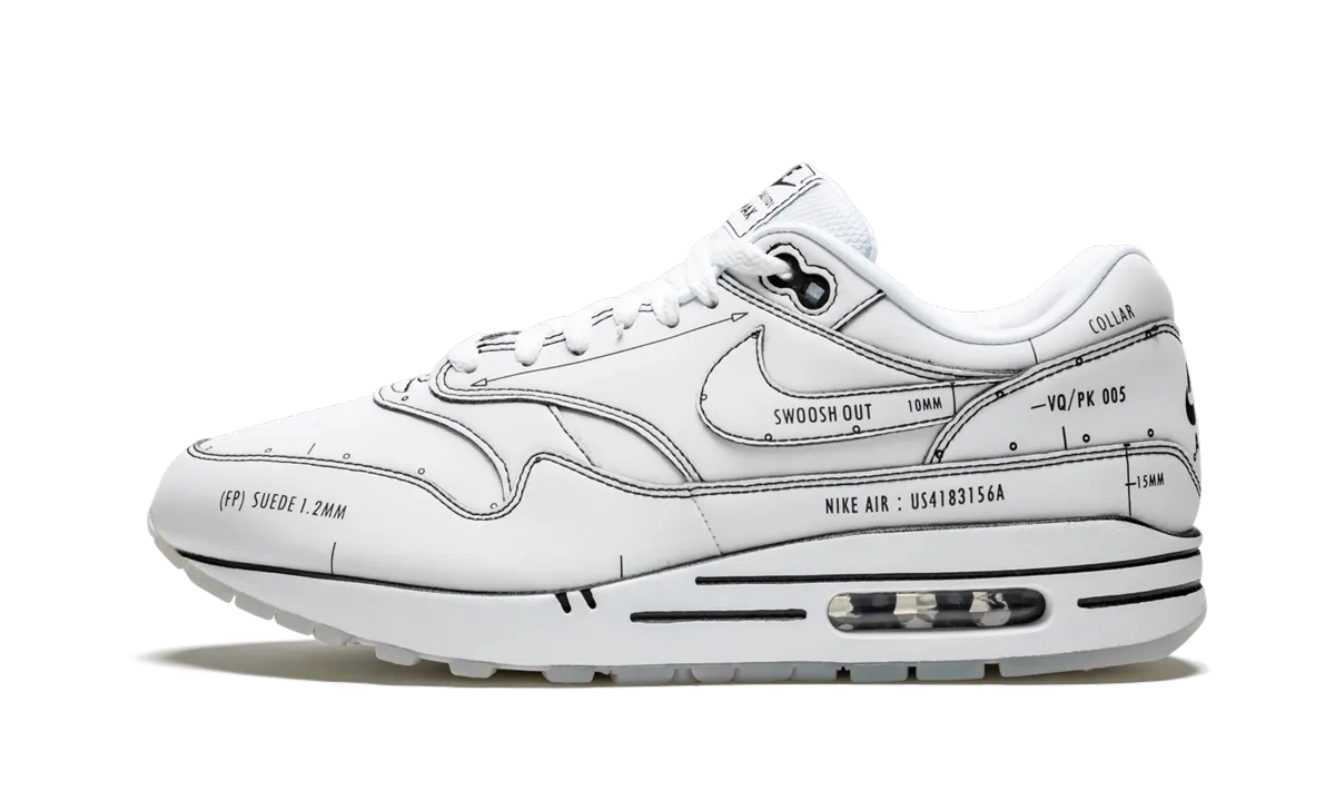 Air Max 1 "Sketch Schematic" sunny running social running shoe appeal