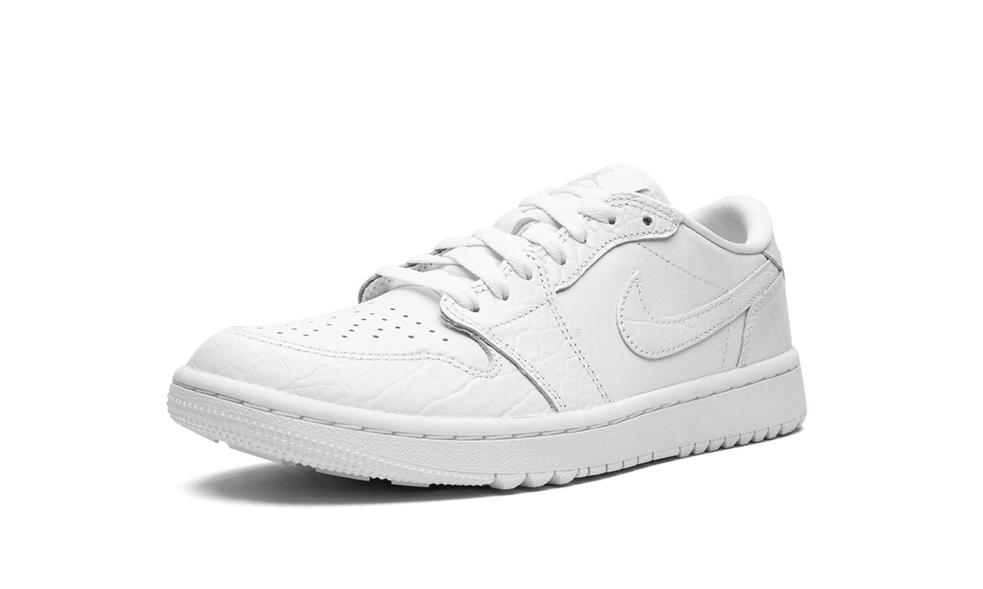 Air Jordan 1 Retro Low Golf "White Croc" Casual flexibility Stretchable Fabric