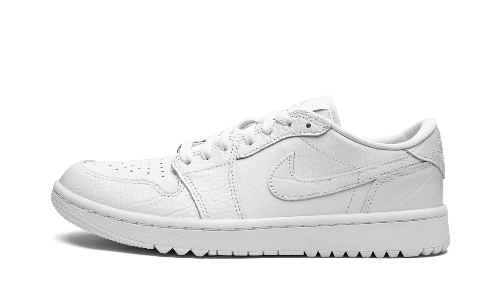 Tuned Rocker Geometry Air Jordan 1 Retro Low Golf "White Croc"
