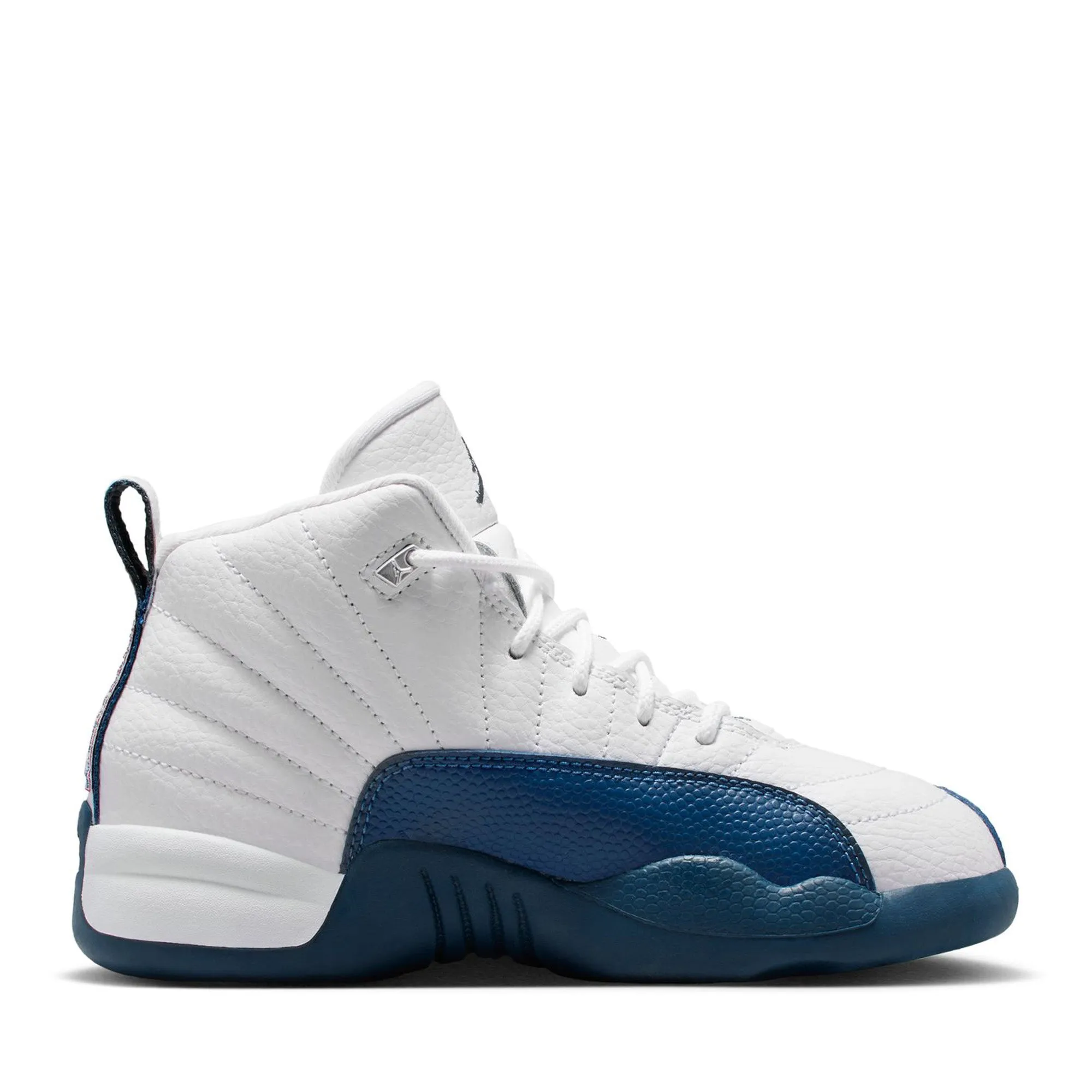 Jordan 12 Retro (PS) - White/French Blue Wide Toe Box Engineering