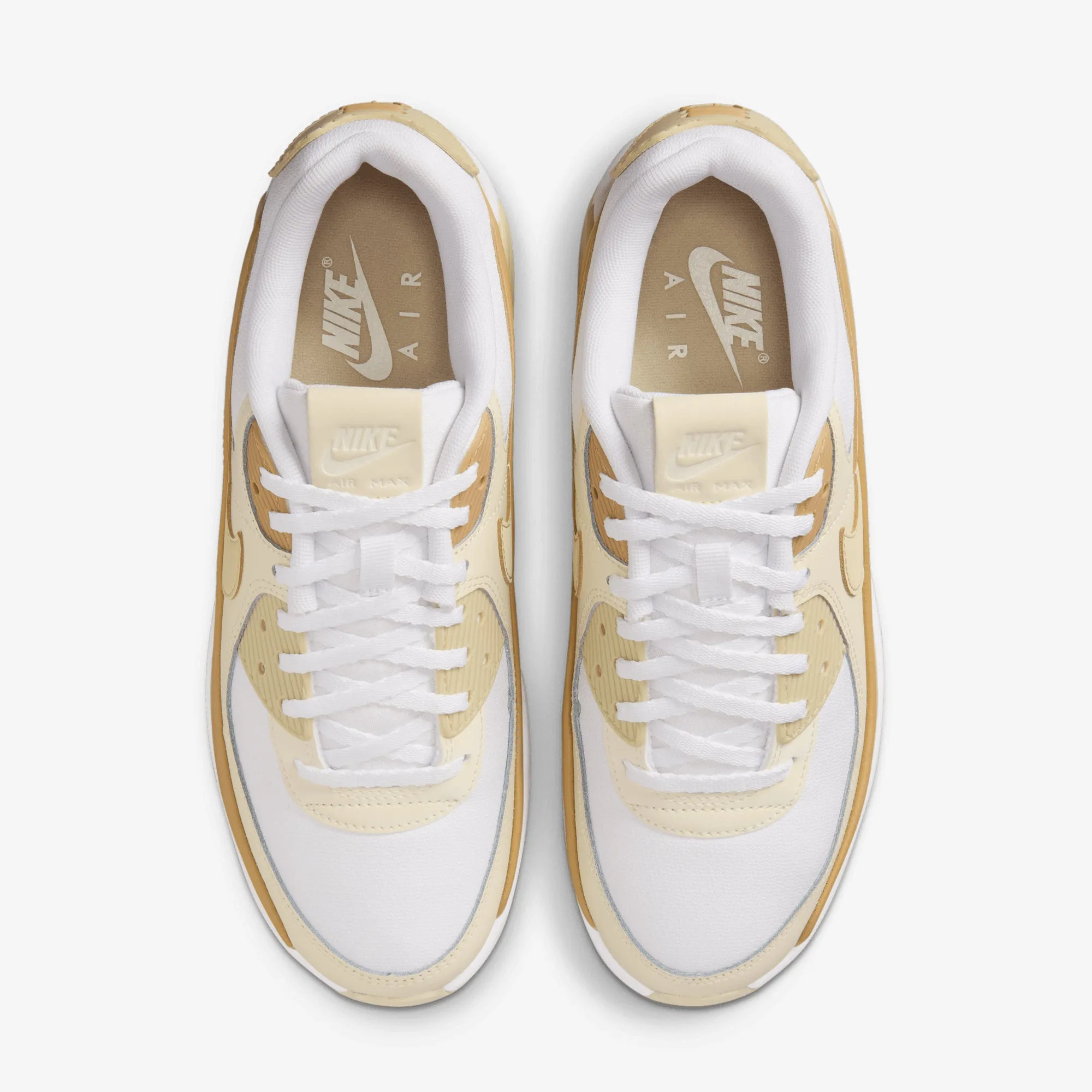 Elastic Bands Nike | AIR MAX 90 LV8 { WHITE/TEAM GOLD-CLUB GOLD-COCONUT MILK