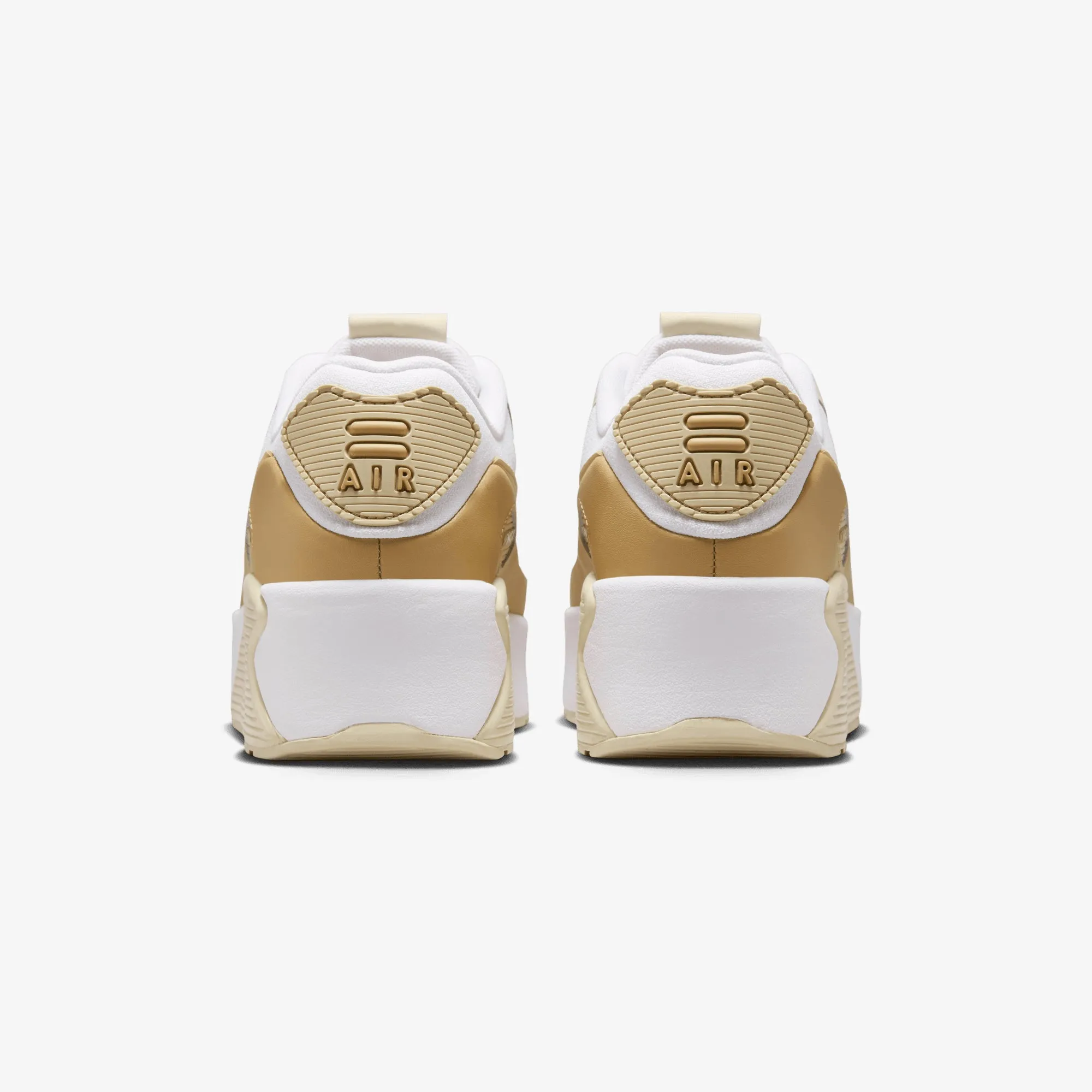 Nike | AIR MAX 90 LV8 { WHITE/TEAM GOLD-CLUB GOLD-COCONUT MILK Body Alignment