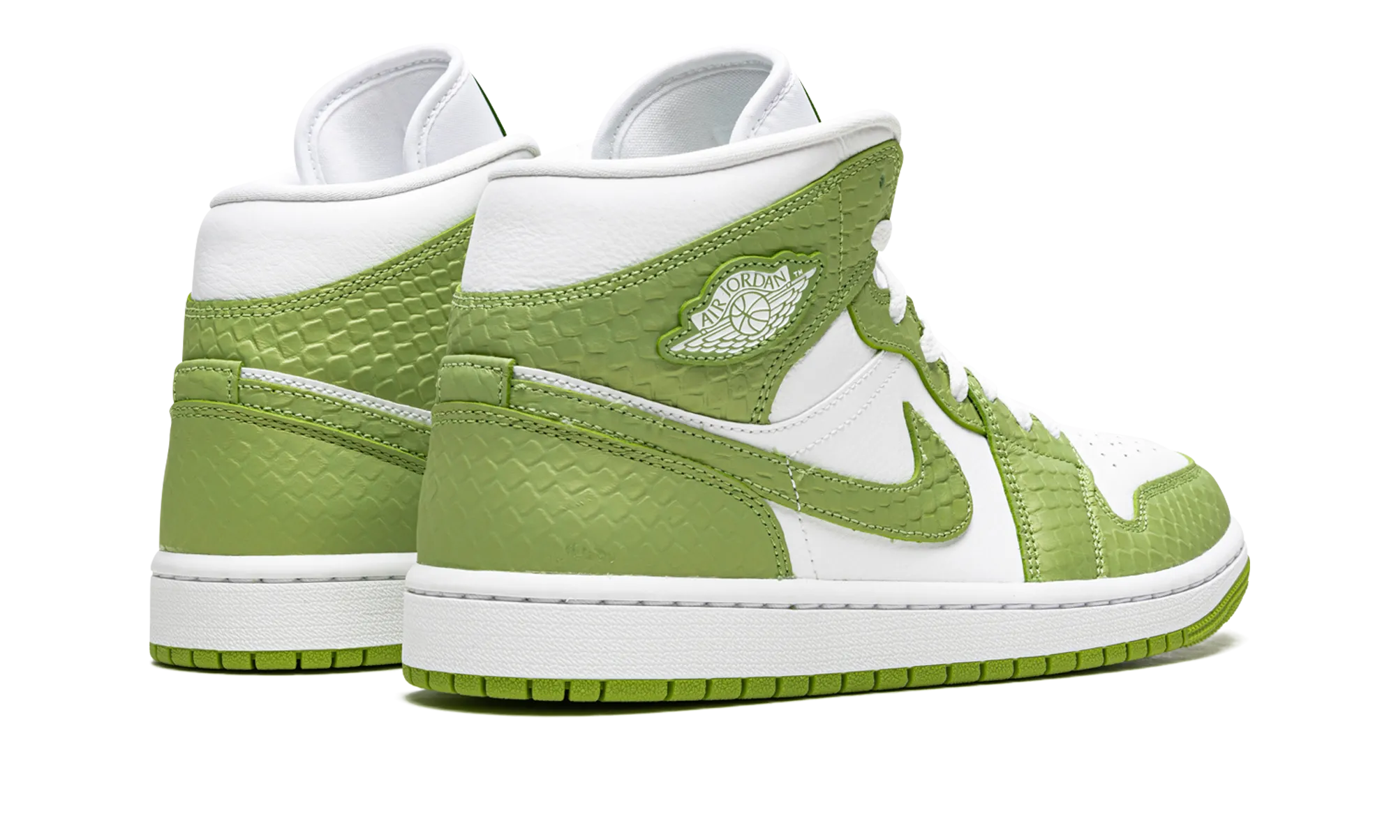 workout shoes AIR JORDAN 1 MID SE WMNS "Green Python"