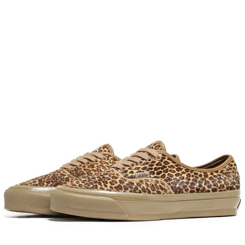 Vans LX Authentic 44 - Pony Hair Leopard Comfortable Arch Area Noise   Reducing