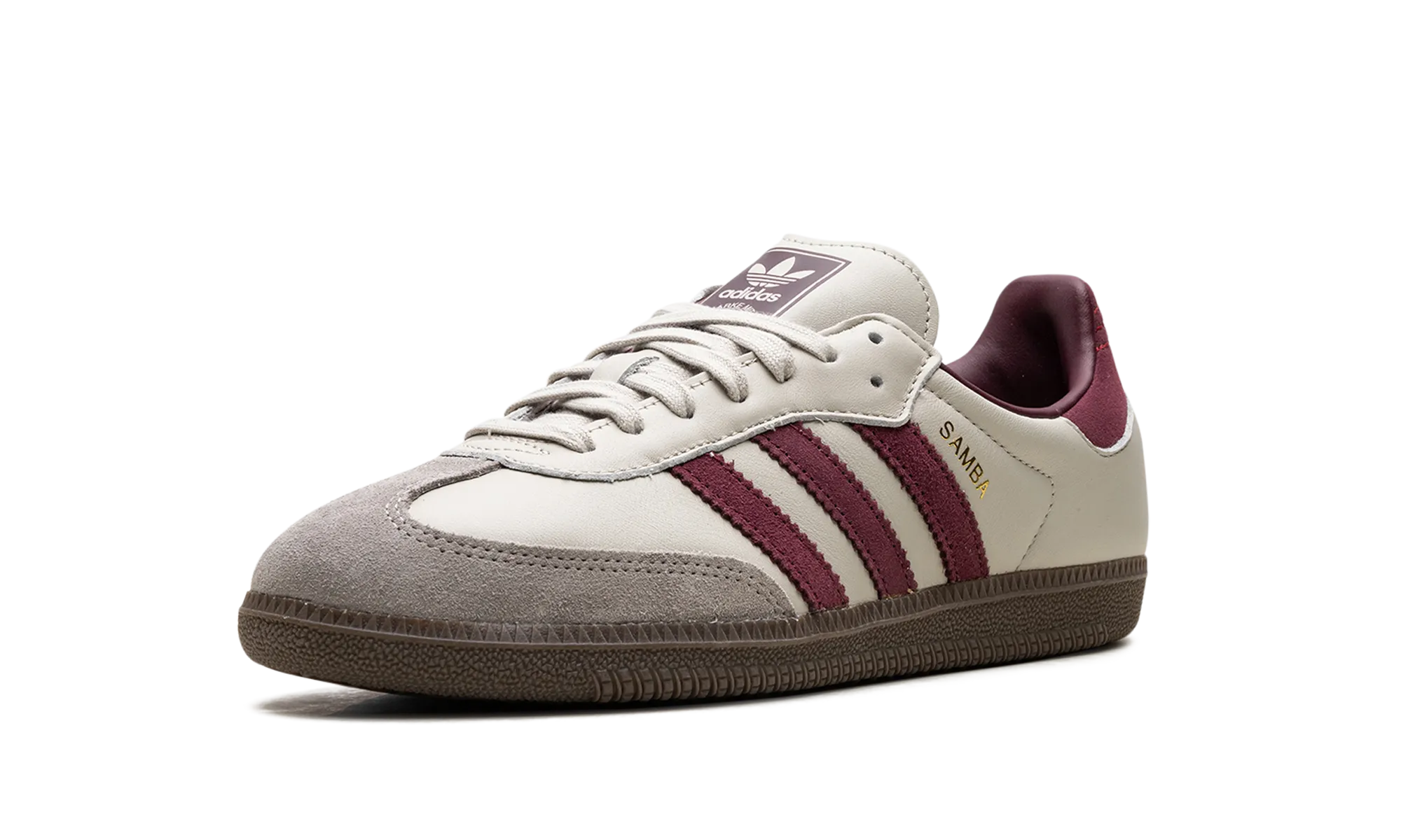 Travel Fit Sleek Style Samba OG "Putty Grey Maroon"