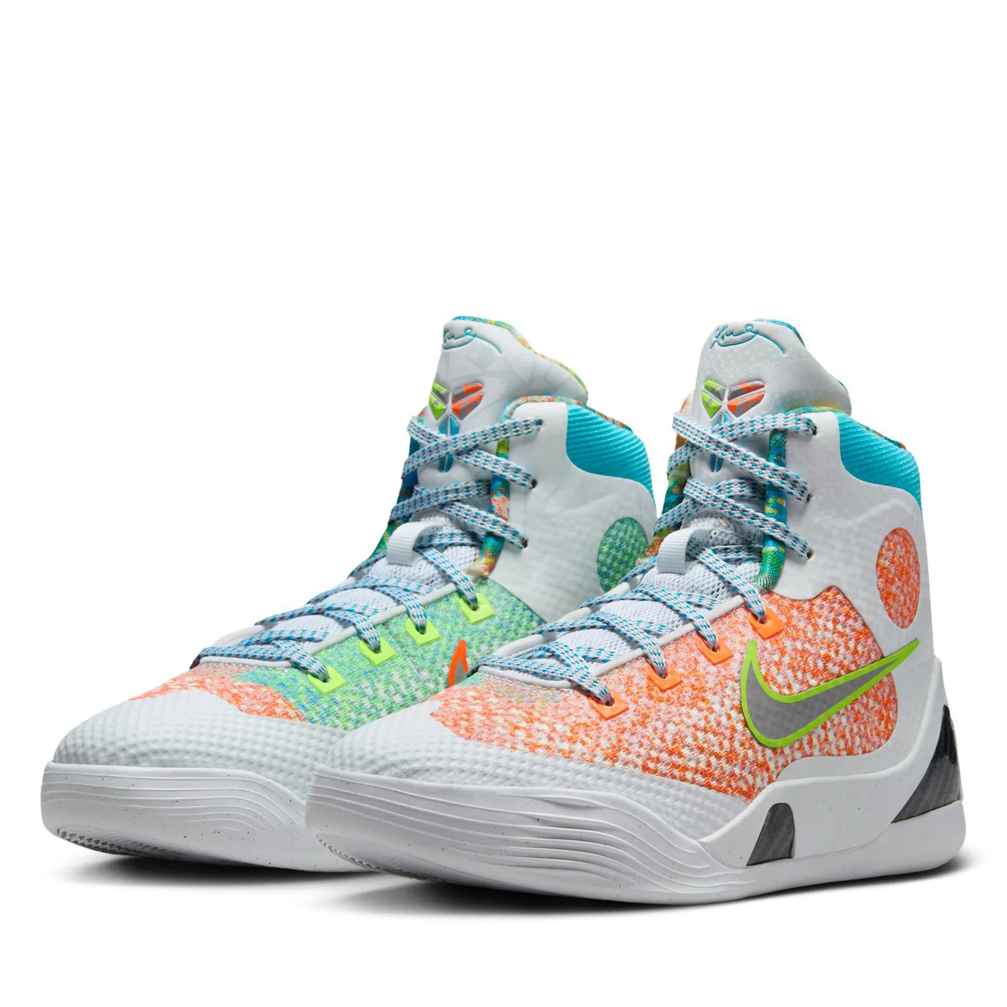 Off-Road Ready Sneaker Performance Nike Kobe IX 'What The' (GS) - White/Chlorine Blue
