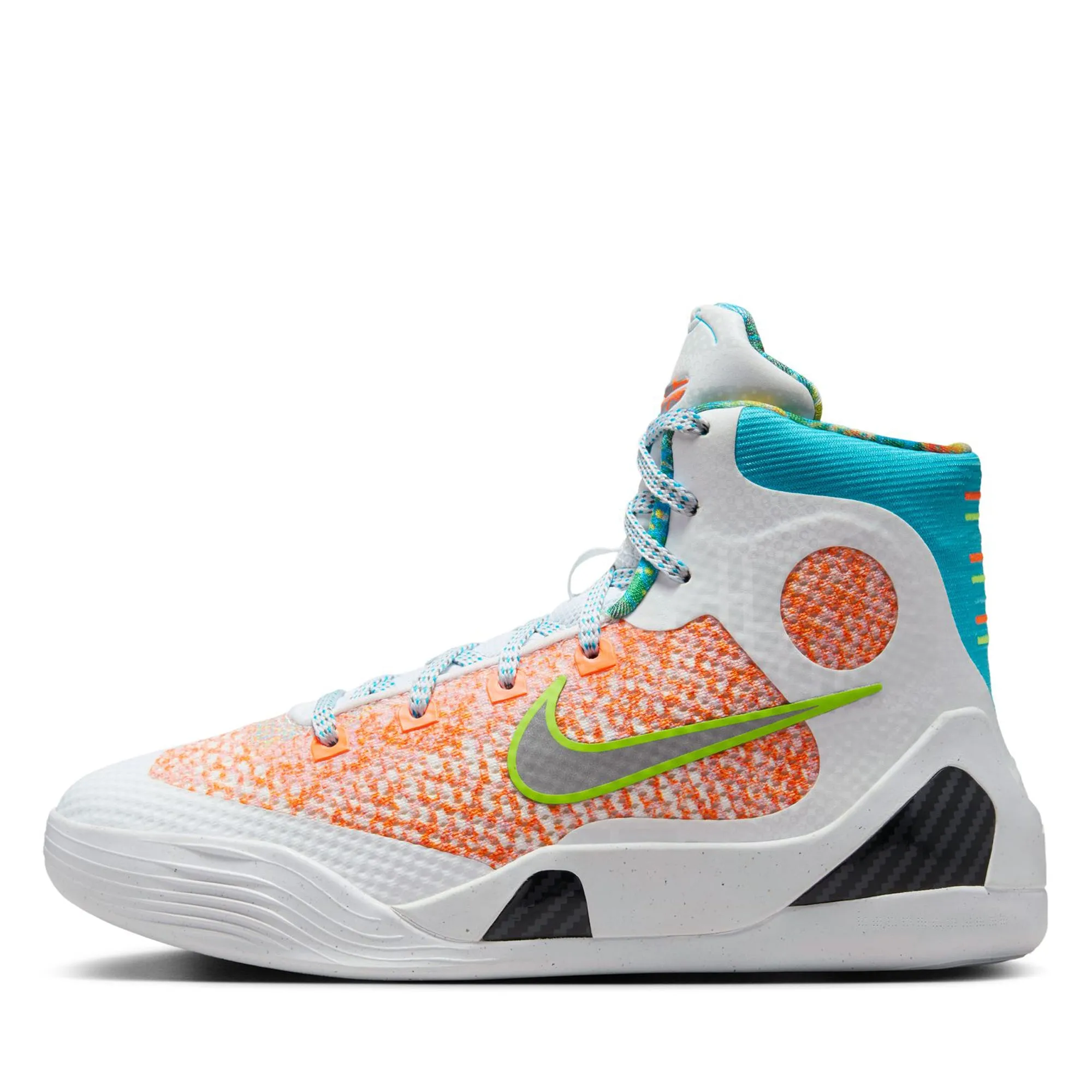 Slip On Design Neutral Stride Engineering Nike Kobe IX 'What The' (GS) - White/Chlorine Blue