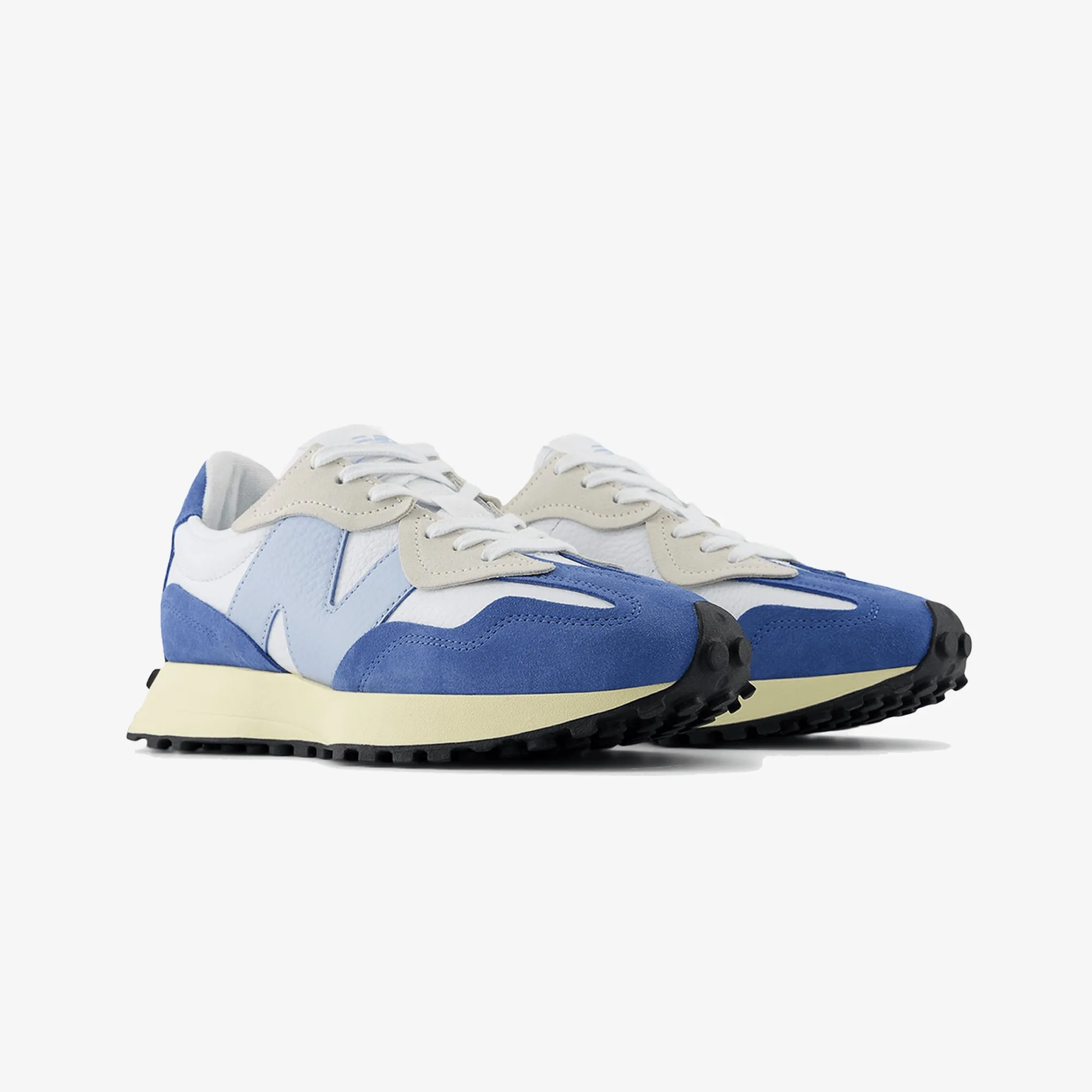 New Balance | 327 { BLUE/WHITE running in a ski lift area shoes clearance shoes