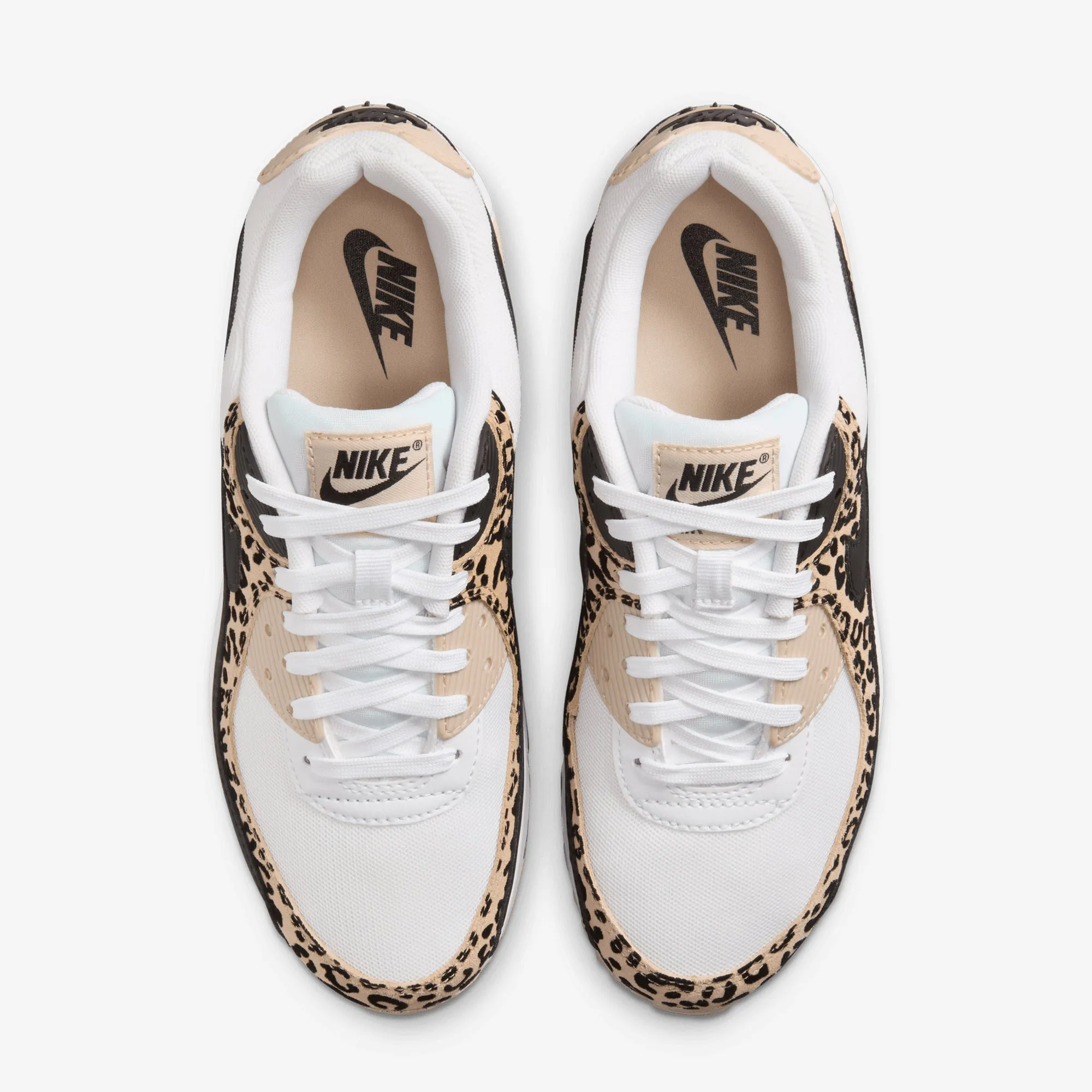 Nike | AIR MAX 90 LV8 { WHITE/BLACK-SANDDRIFT-HEMP Durable Tread Pattern