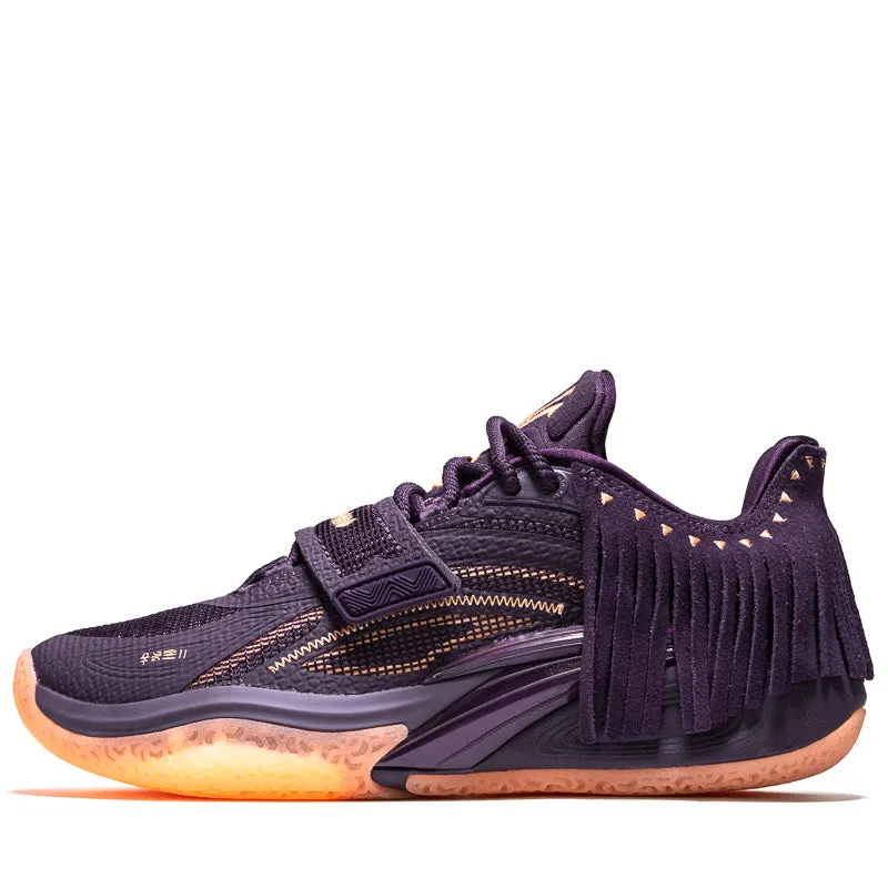 Anta Kai 1 'Chief H??l??' - Dark Purple/Light Orange Abrasion Resistant Material Trail Support
