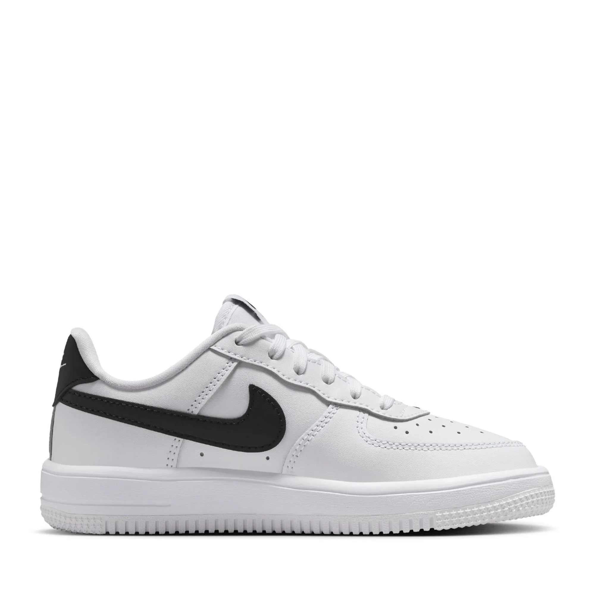 Day Long Comfort Laces Nike Force 1 Low (PS) - White/Black