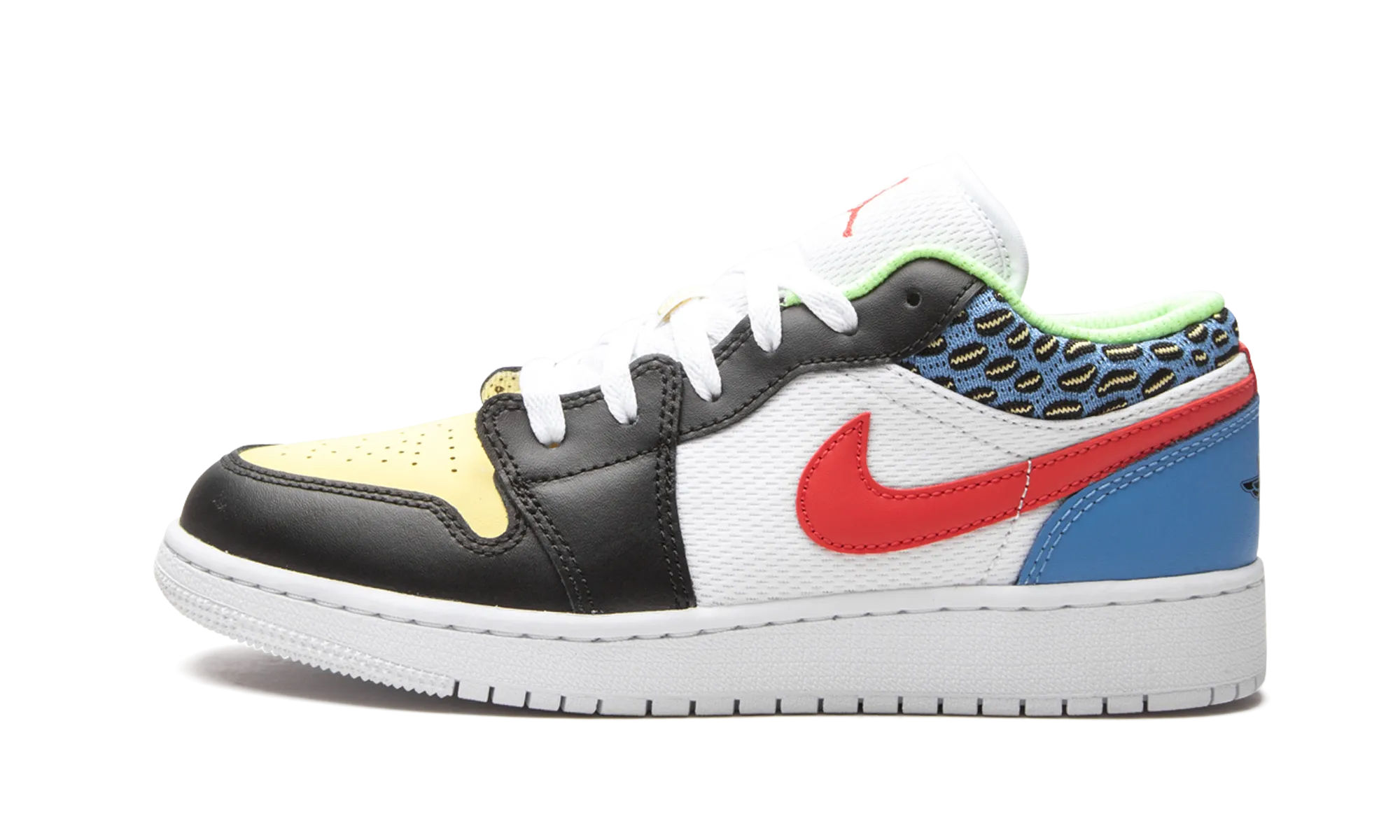 Outdoor Vibes Run Ready Air Jordan 1 Low GS "White Mesh / Multicolor"