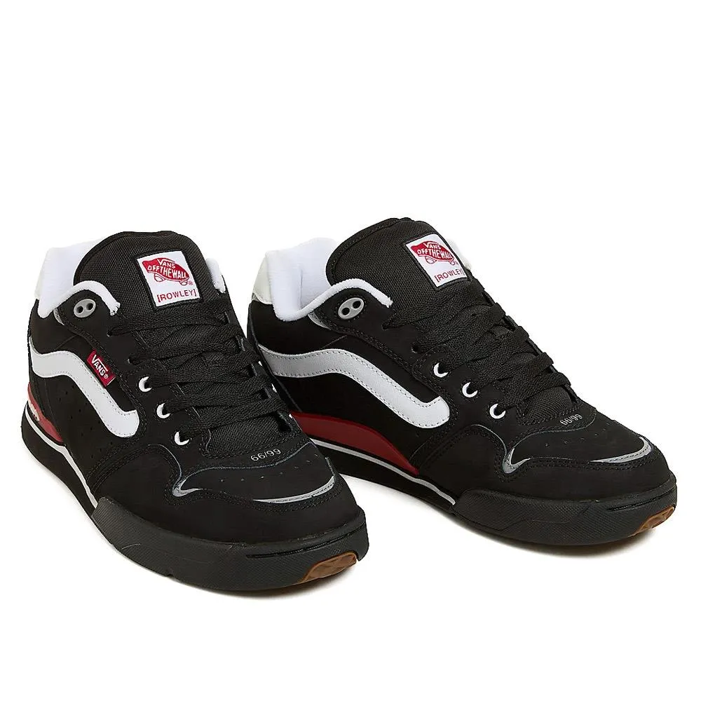 Vans Rowley XLT - Black/White/Red Anti Wrinkle Flexible Straps