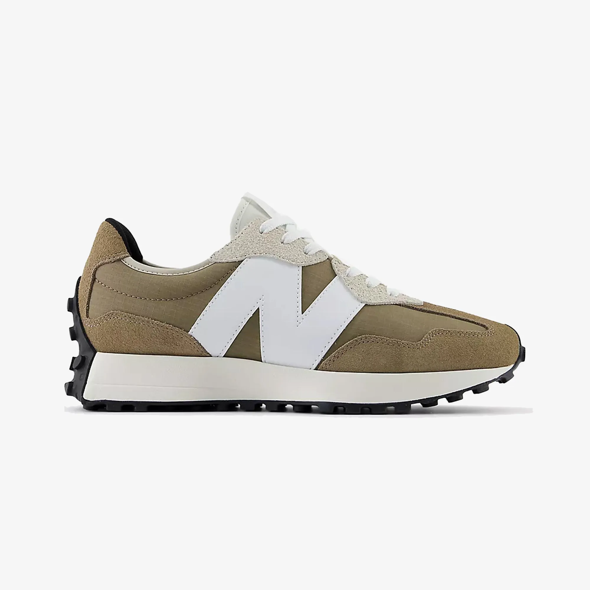 Beginner New Balance | 327 { MUSHROOM/WHITE