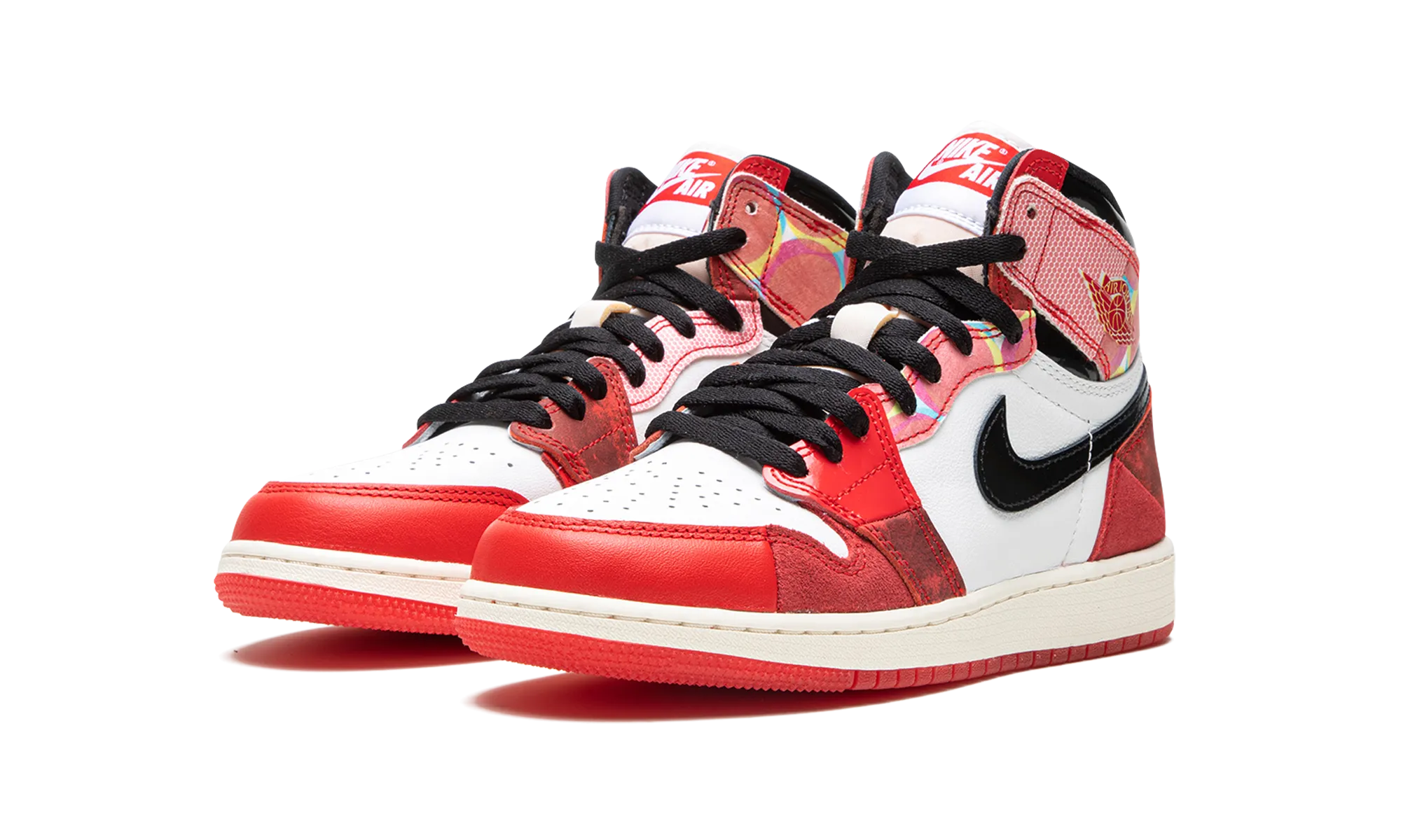 Air Jordan 1 High OG GS "Spider-Man Across the Spider-Verse" Adaptive Movement Comfortable Run
