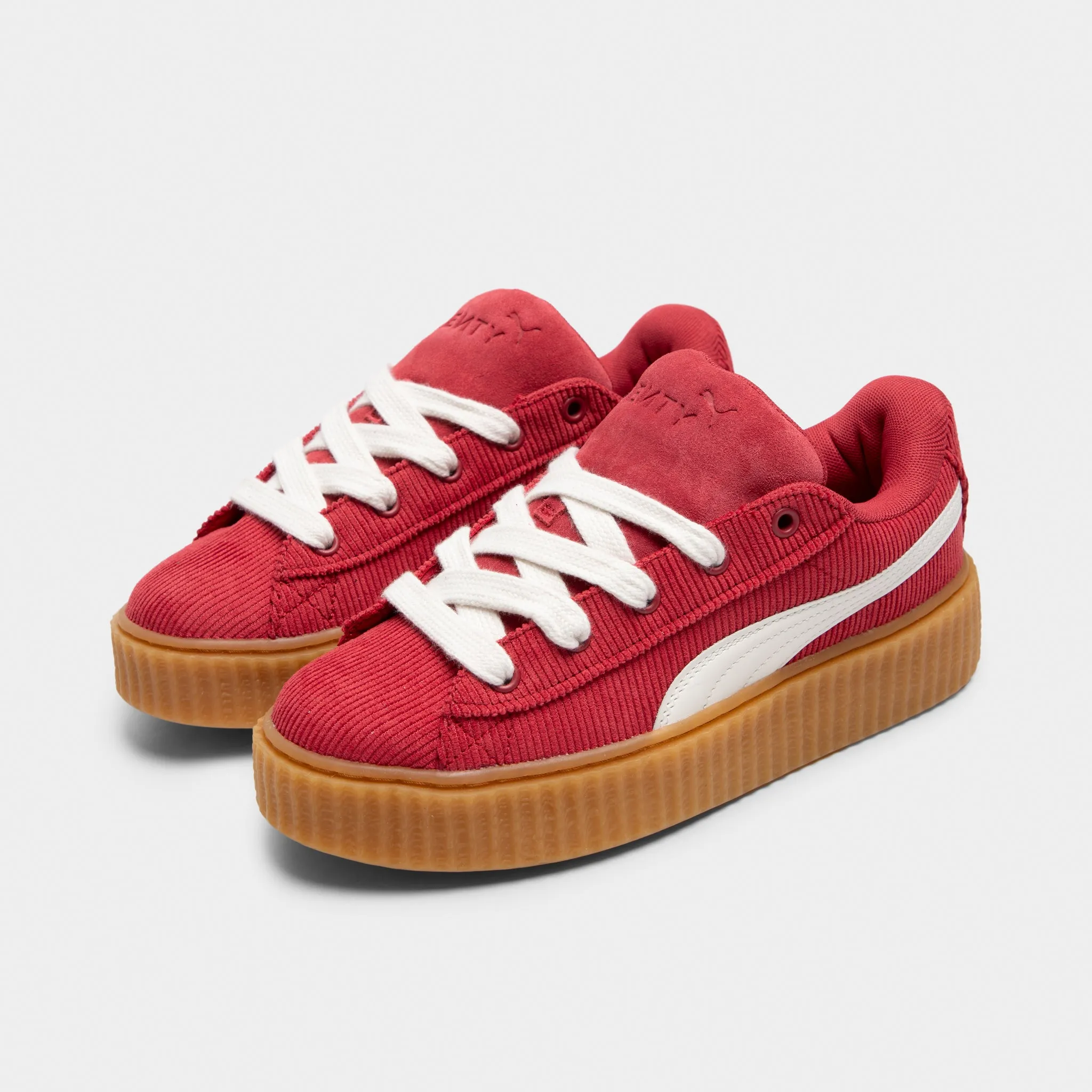 FENTY x PUMA Women's Creeper Phatty Corduroy Club Red / Warm Slim Look Quick Step