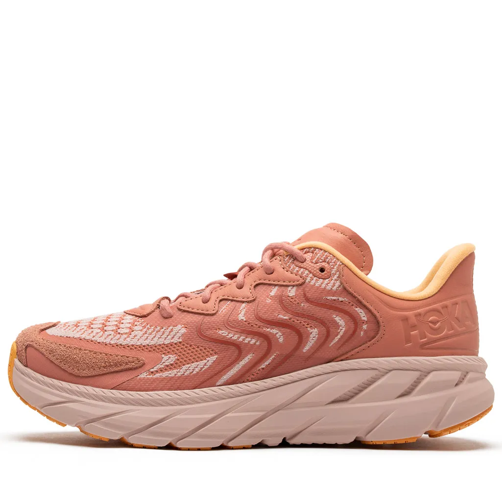 Hoka U Clifton LS - Earthenware/Peach Whip Run Trail