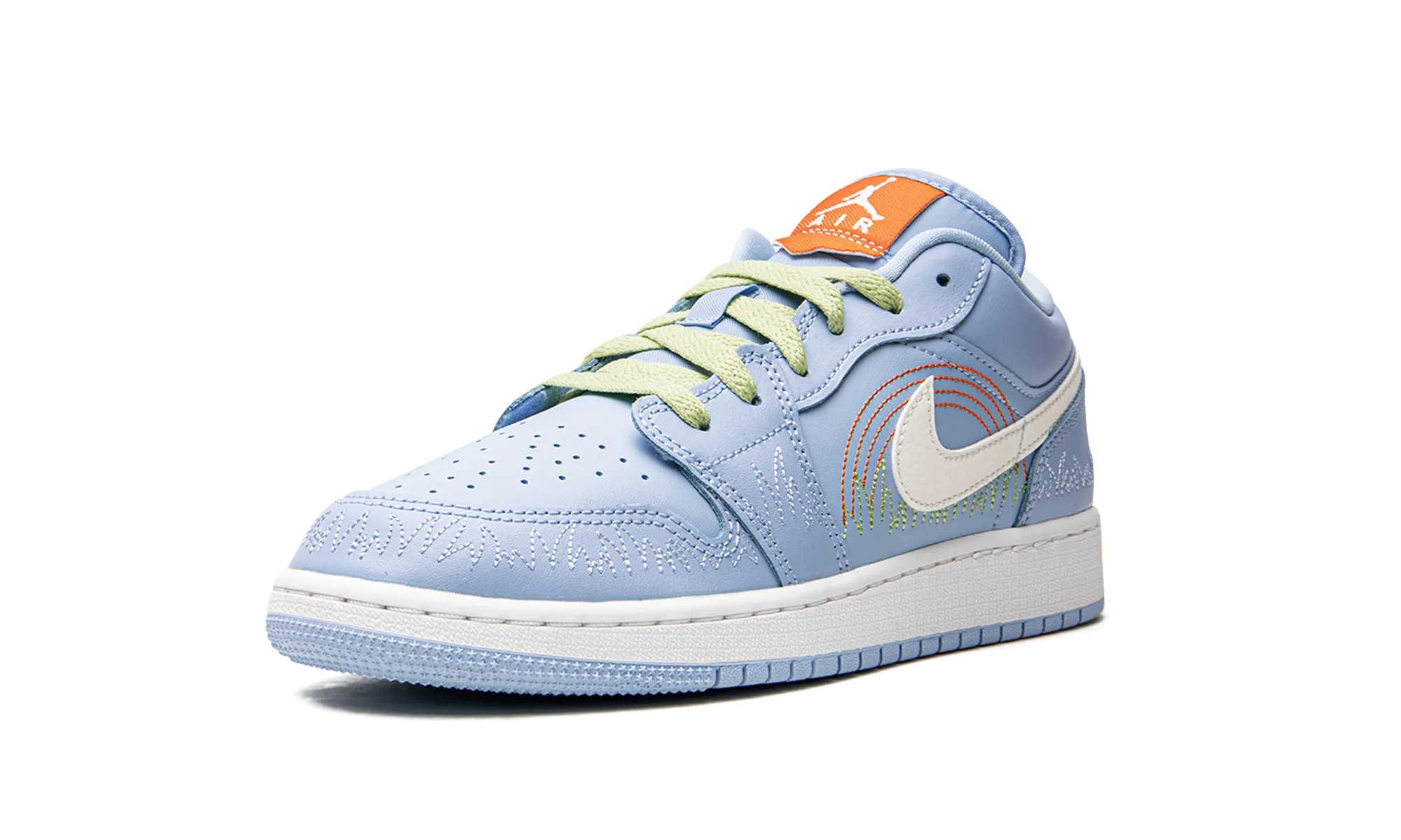 Air Jordan 1 GS "Blue Stitch" Smooth Step