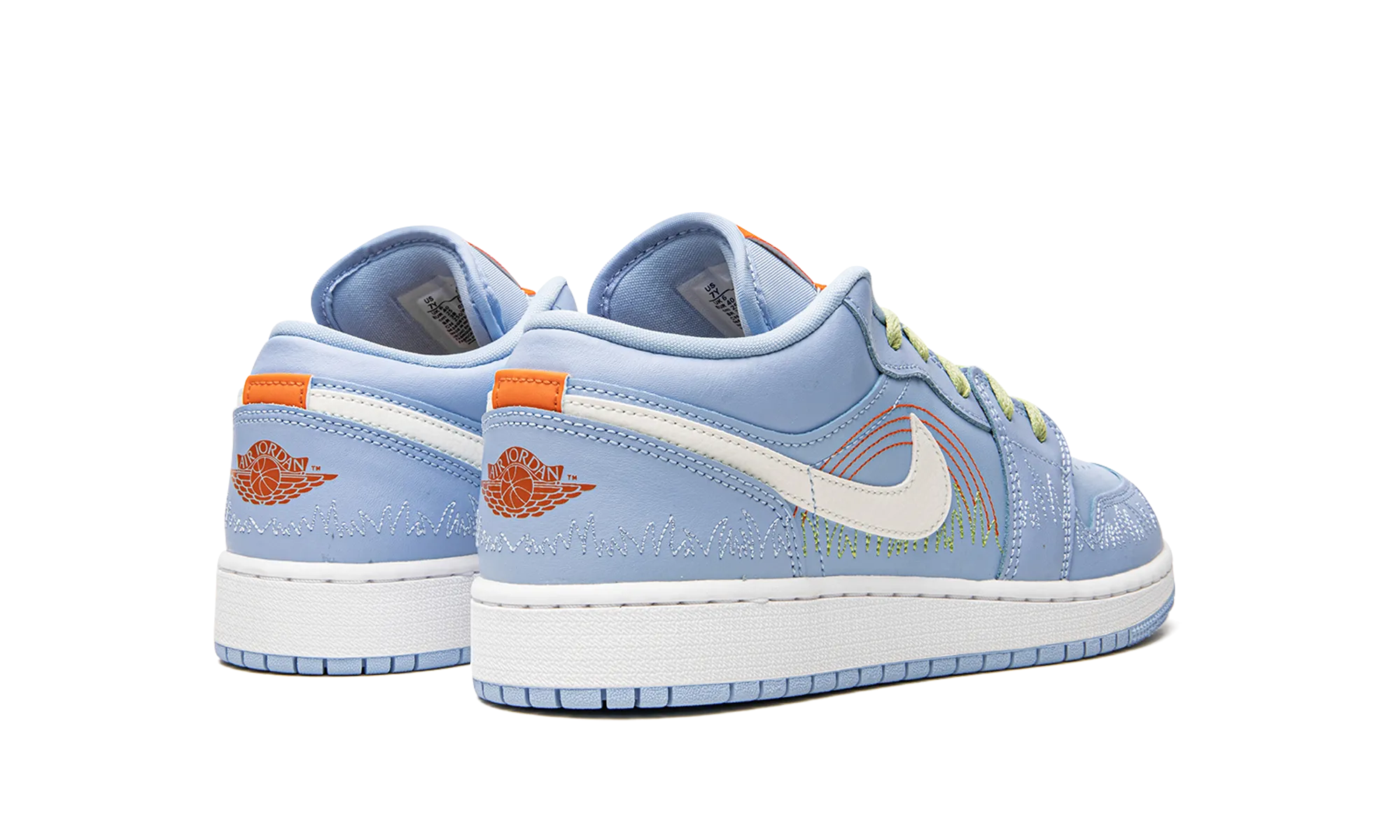 Warm Season Balance Focus Air Jordan 1 GS "Blue Stitch"