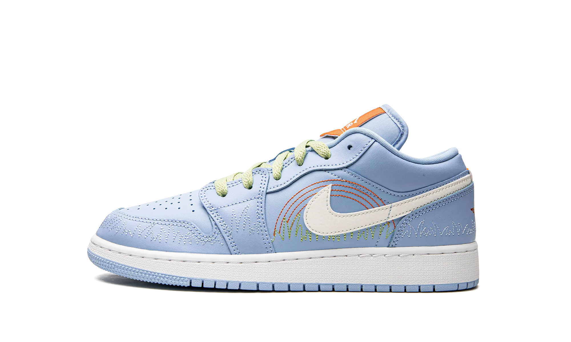 Grounded Footbed No-Slip Grip Air Jordan 1 GS "Blue Stitch"