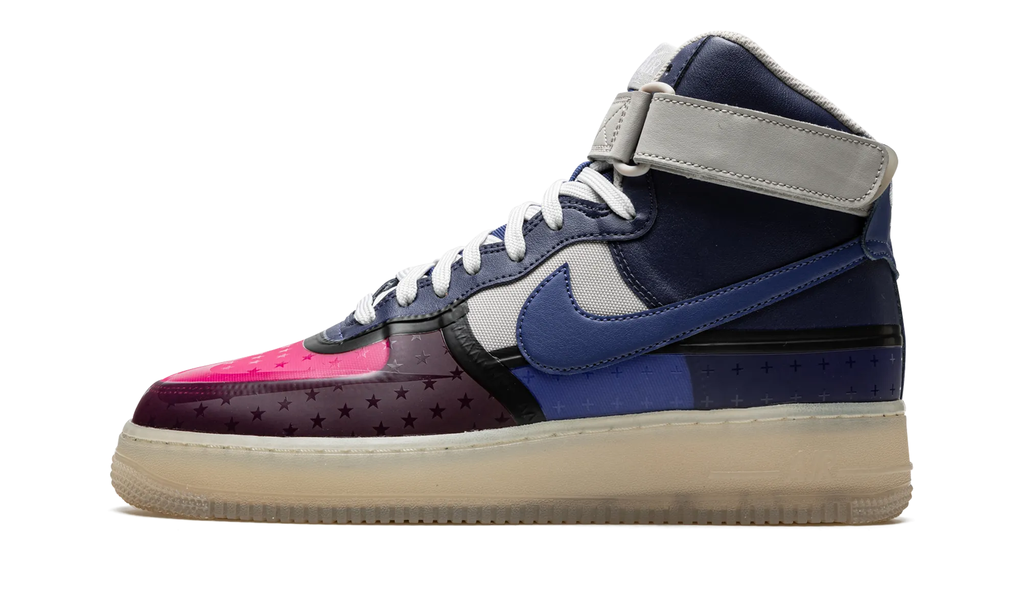Air Force 1 High '07 Premium "Thunder Blue Pink Prime" Lace Comfort