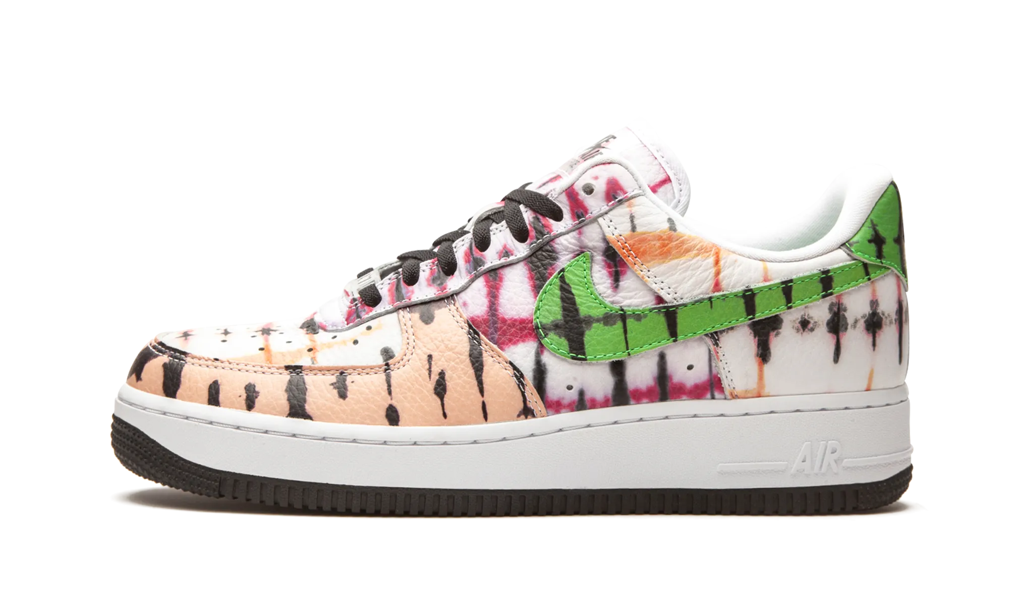 All Day Support Urban Movement WMNS Air Force 1 Low "Black Tie-Dye"