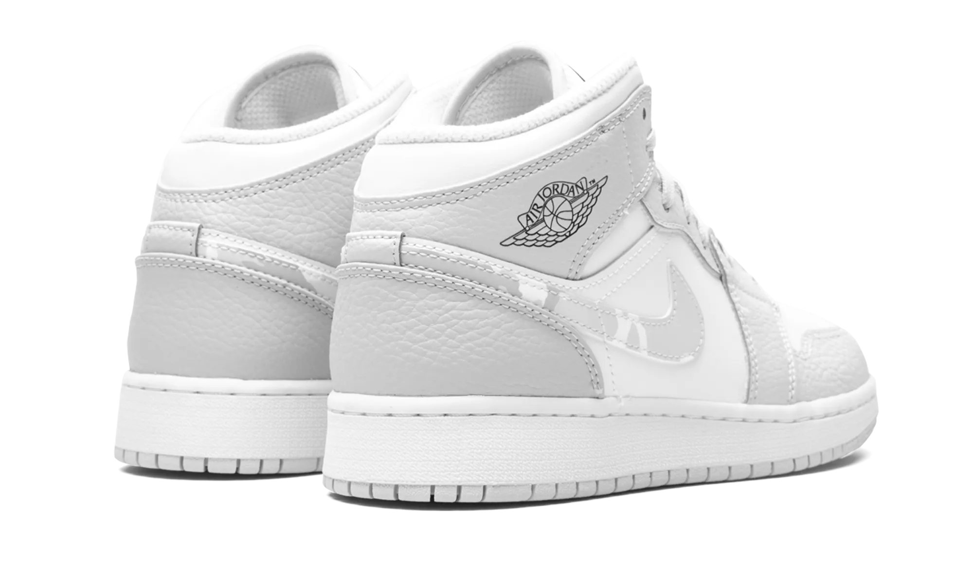 Moisture Wicking Inner Layer Ultimate Cushion Air Jordan 1 MID SE GS "Grey Camo Swoosh"