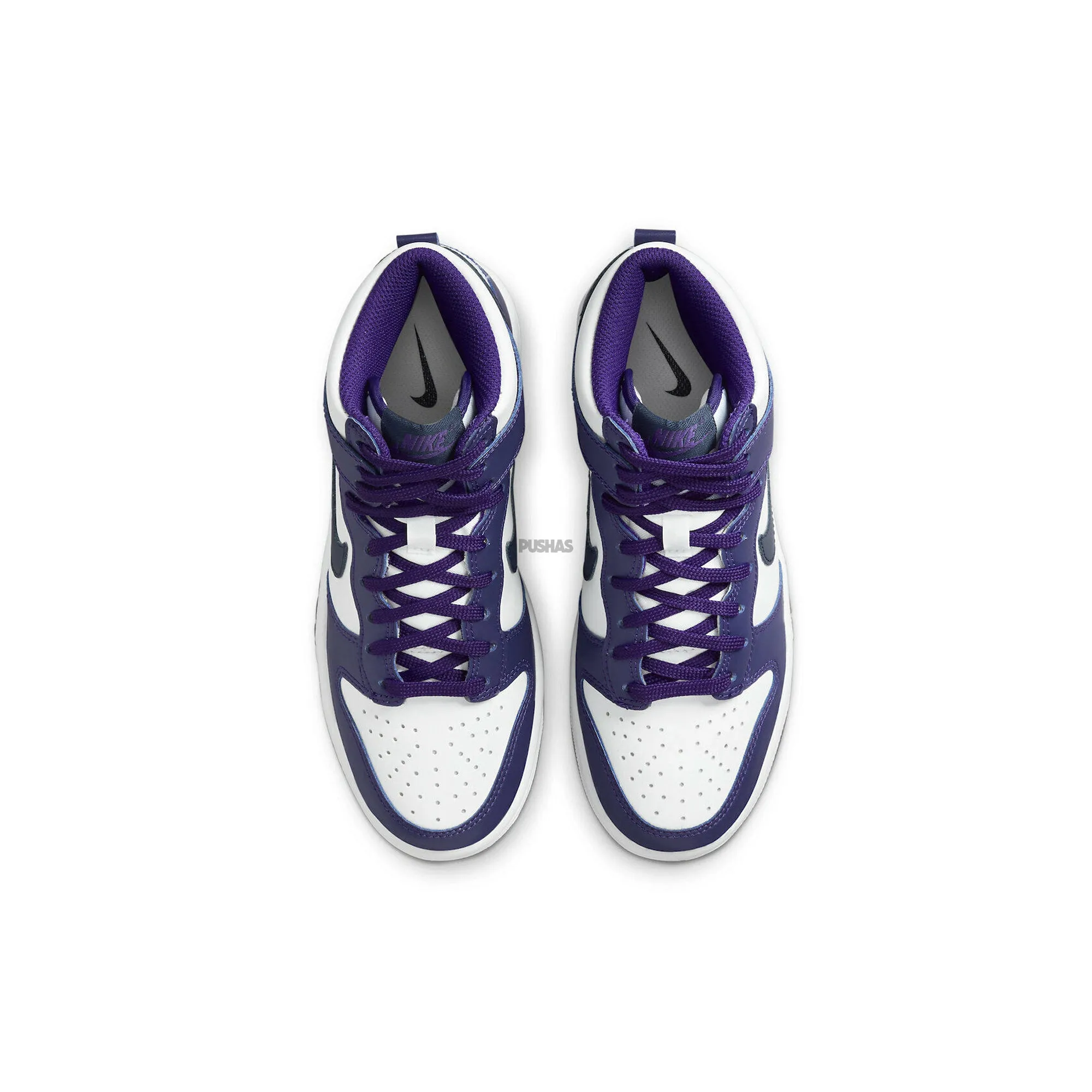 Nike Dunk High 'Electro Purple Midnight Navy' GS (2021) sports Adaptable Fit