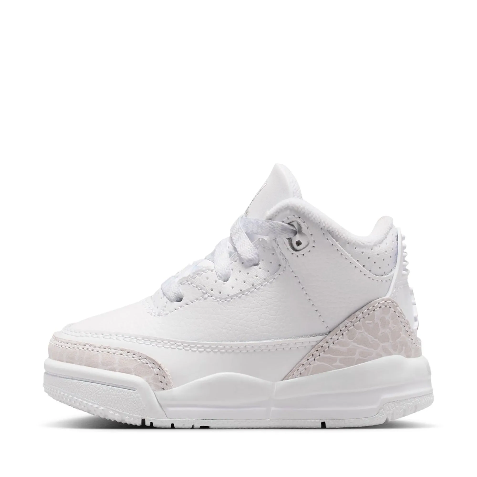 Daily Casual Jordan 3 Retro 'Pure Money' (TD) - White/Metallic Silver