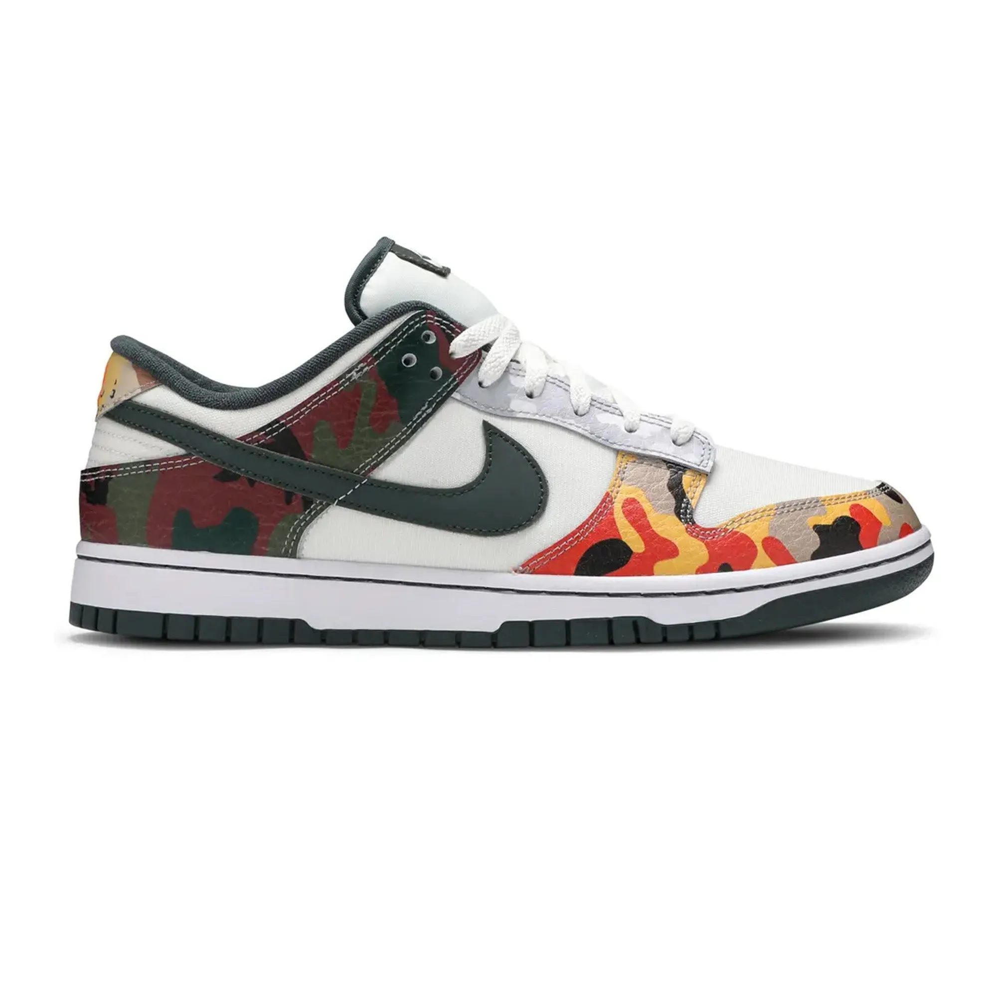 Reinforced Eyestay Durability Smooth Toe Nike Dunk Low SE 'Sail Multi Camo'