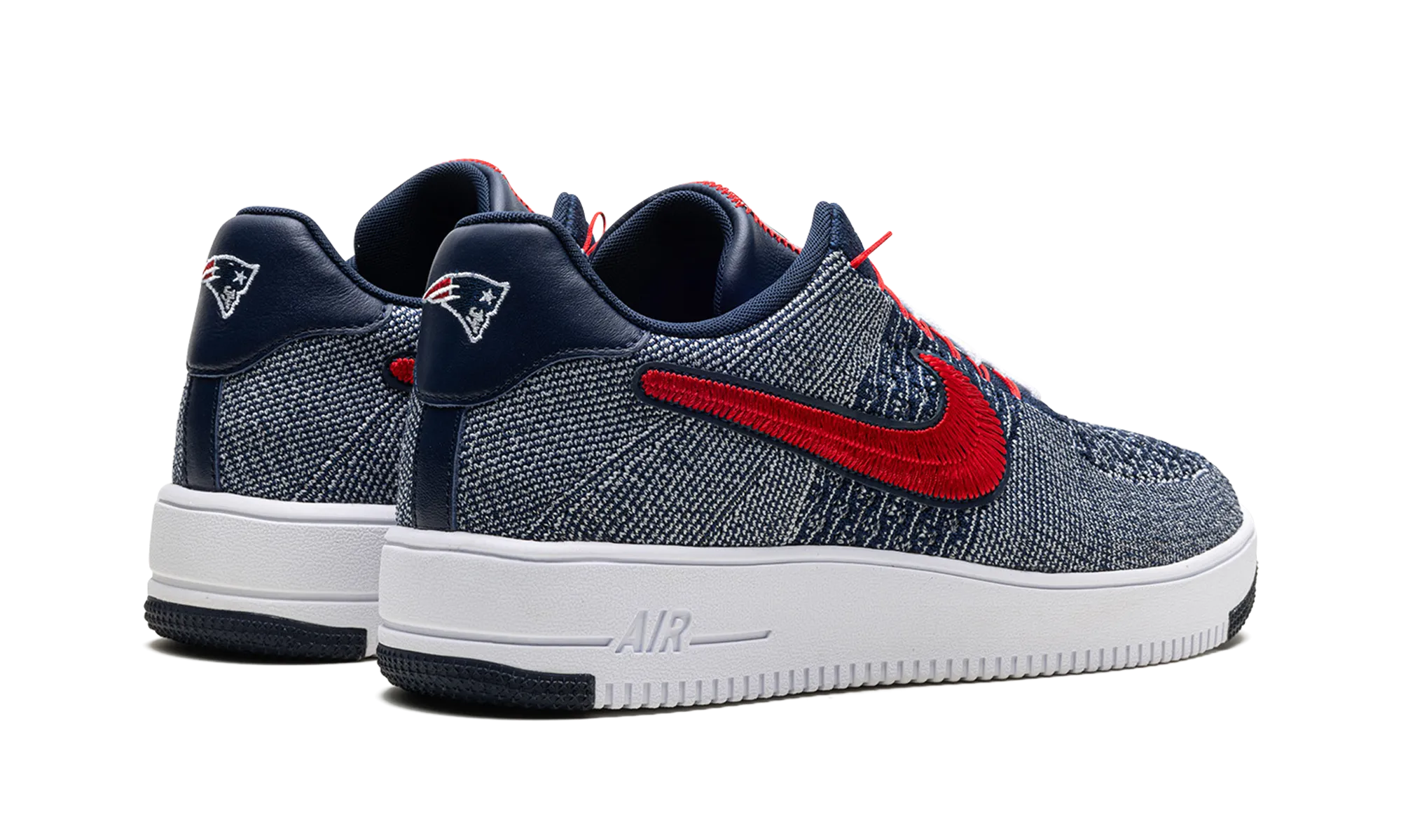 Skater Ready Air Force 1 Ultra Flyknit Low "Patriots Robert Kraft Wolf Grey"