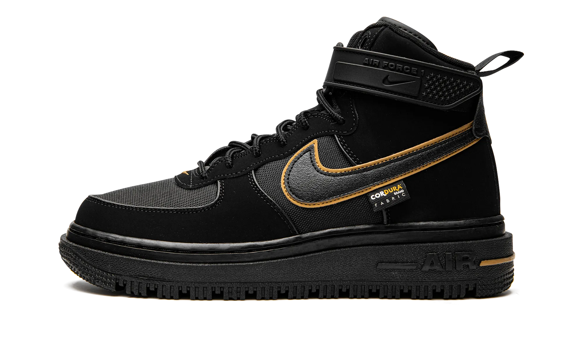Street Comfort Air Force 1 Boot Cordura "Black Gold"