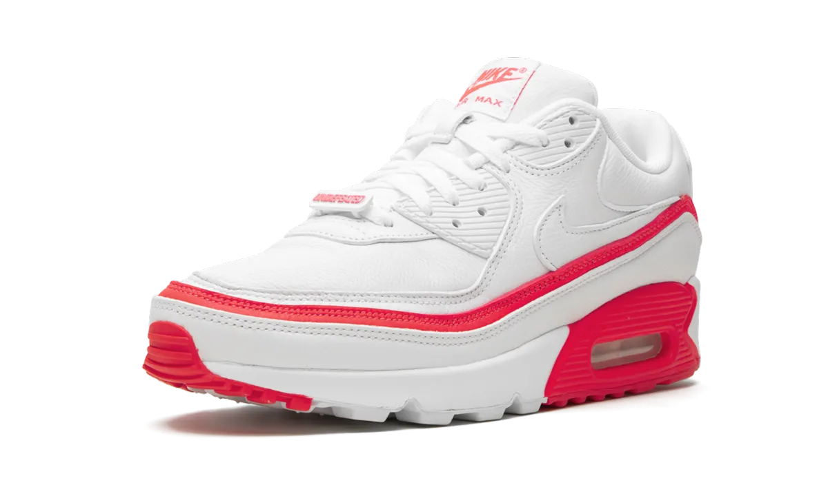cross - strap shoes Air Max 90 / UNDFTD "Undefeated White/Red"