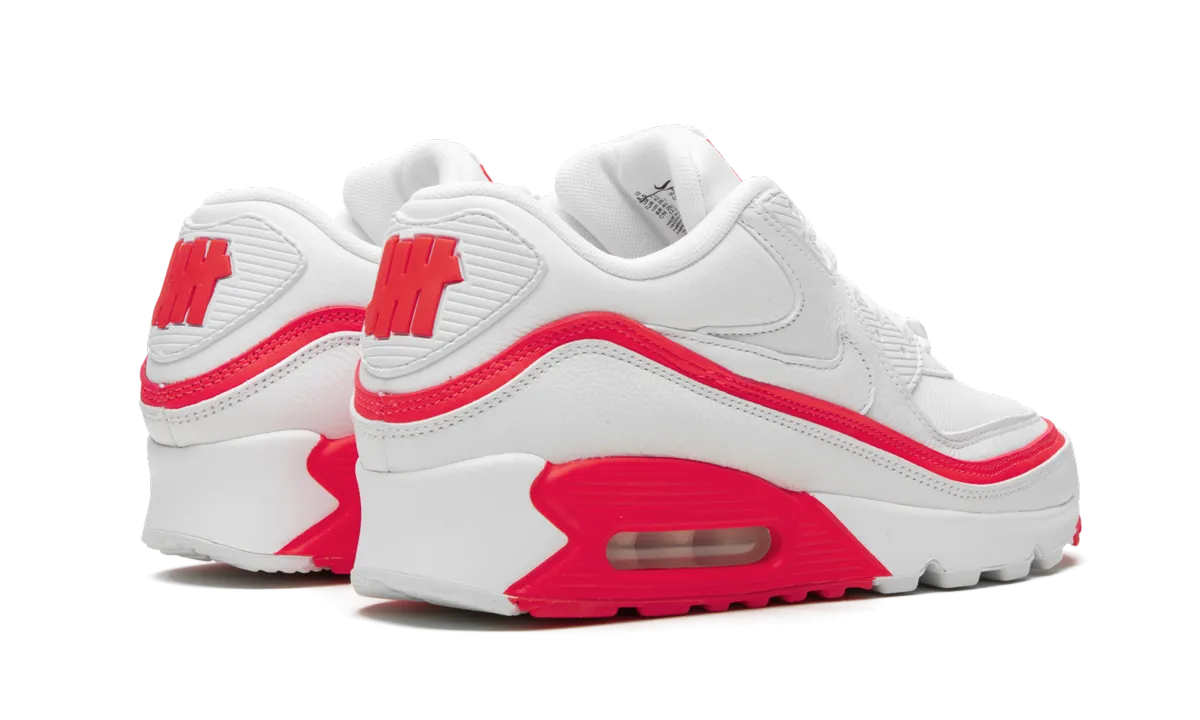 superb traction Comfortable Heel Air Max 90 / UNDFTD "Undefeated White/Red"