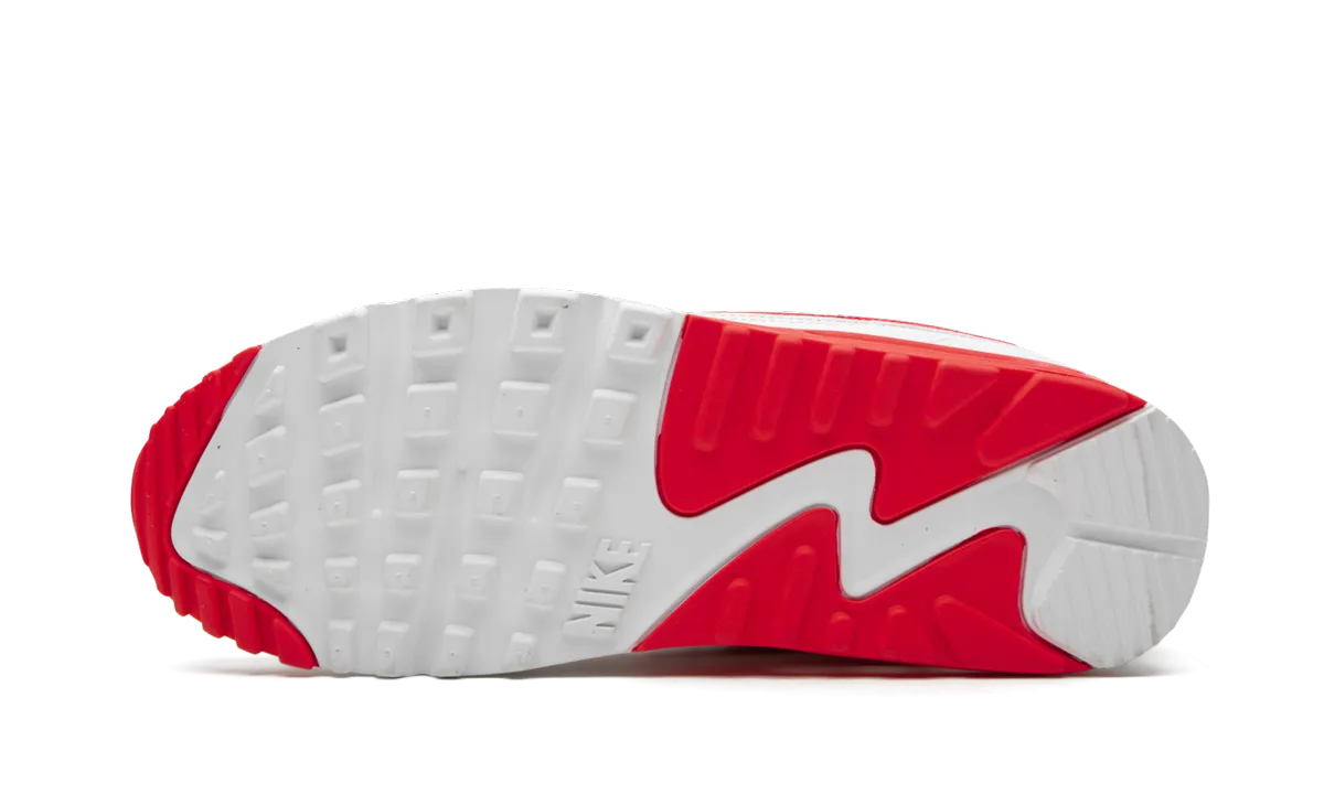 Lace   Up Design Air Max 90 / UNDFTD "Undefeated White/Red"