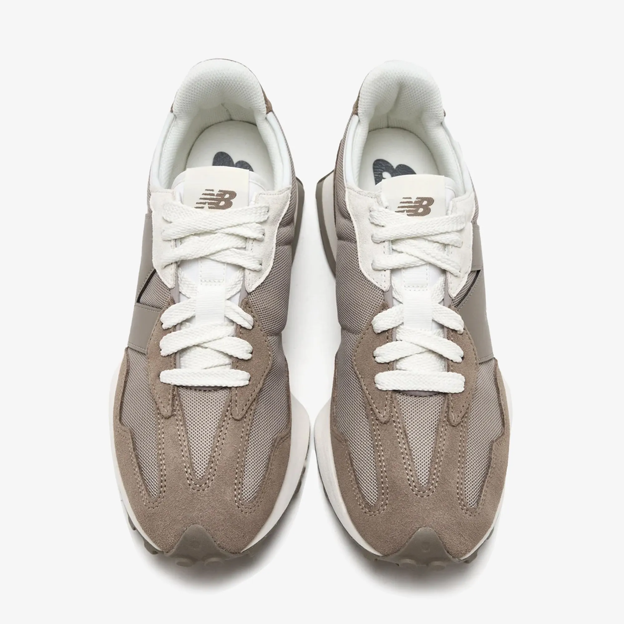 New Balance | 327 { GREY weekday running shoe interval running in a travertine pool area shoes