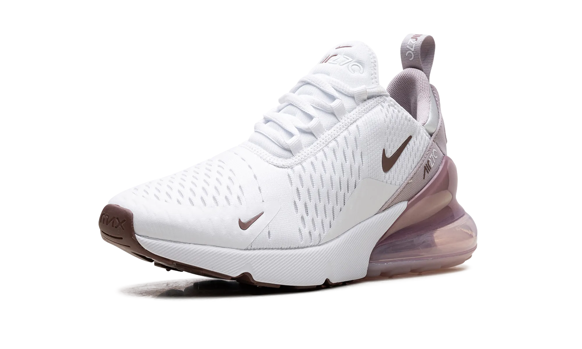 narrow - base shoes performance - oriented AIR MAX 270 WMNS "White Smokey Mauve Black Platinum Violet"