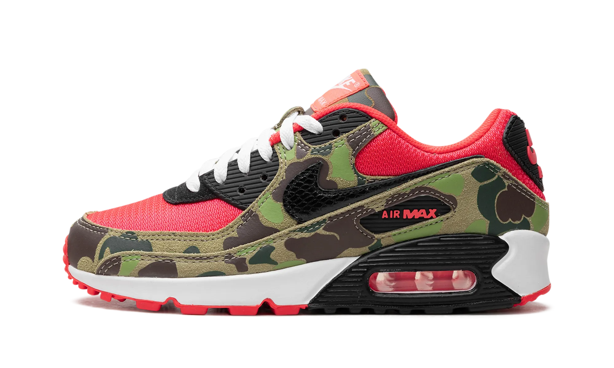 fitness - enthusiast energy - returning sole shoe feature Air Max 90 Retro "Reverse Duck Camo"
