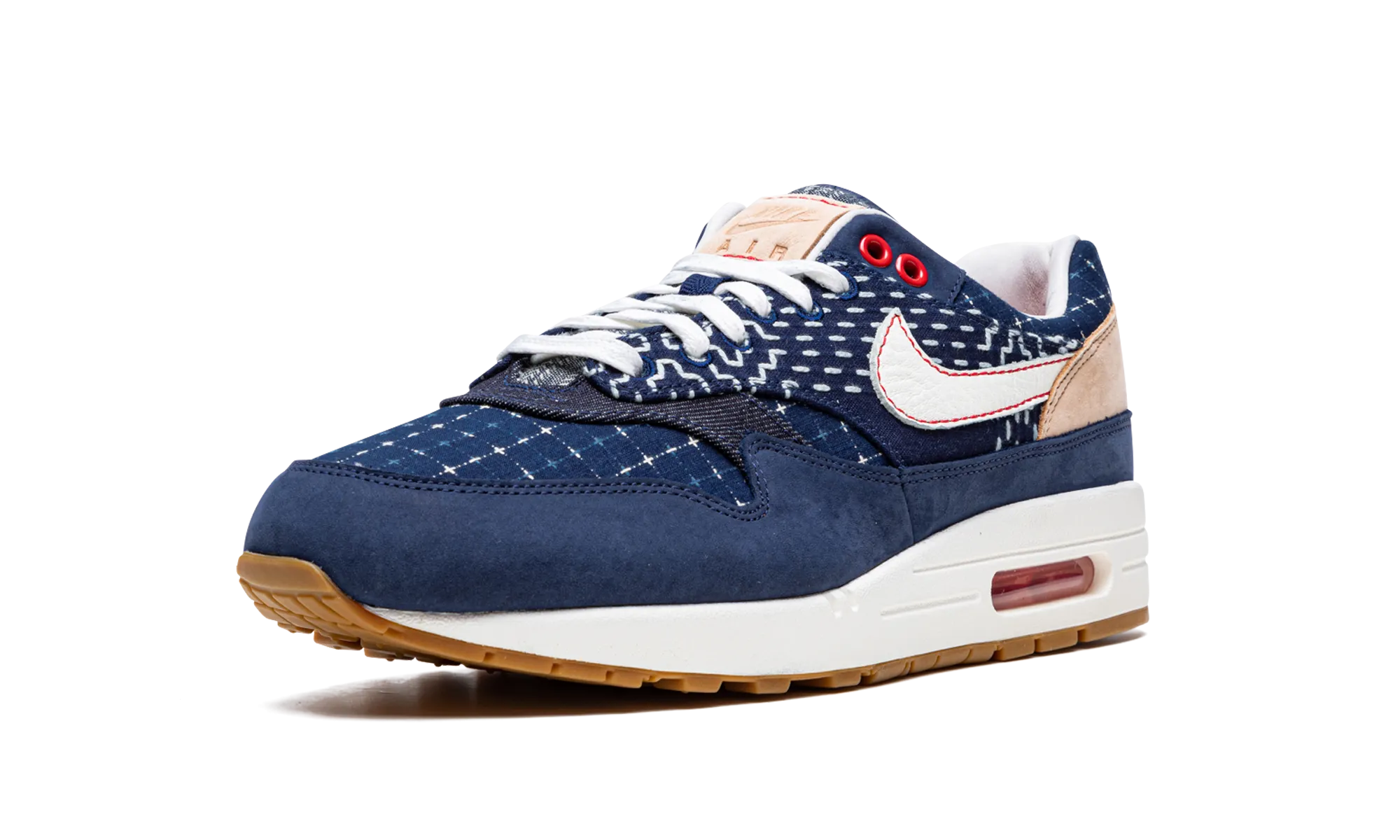 running with a lugged outsole zippered Air Max 1 DNHM "Denham"