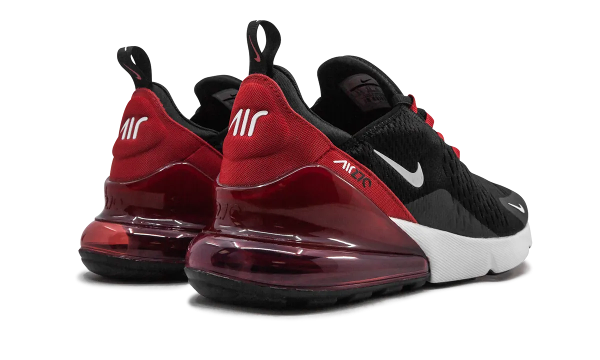 warm - weather running wear bright - colors Air Max 270 "black red"