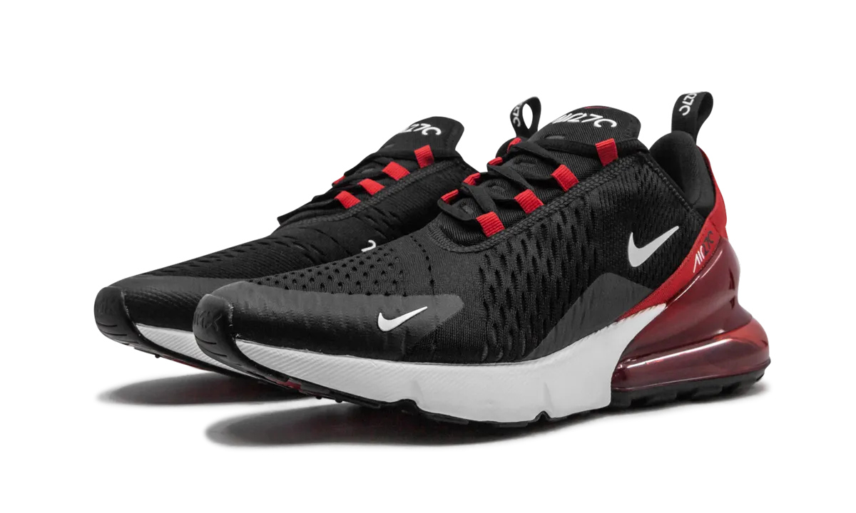 group running elite running shoes Air Max 270 "black red"