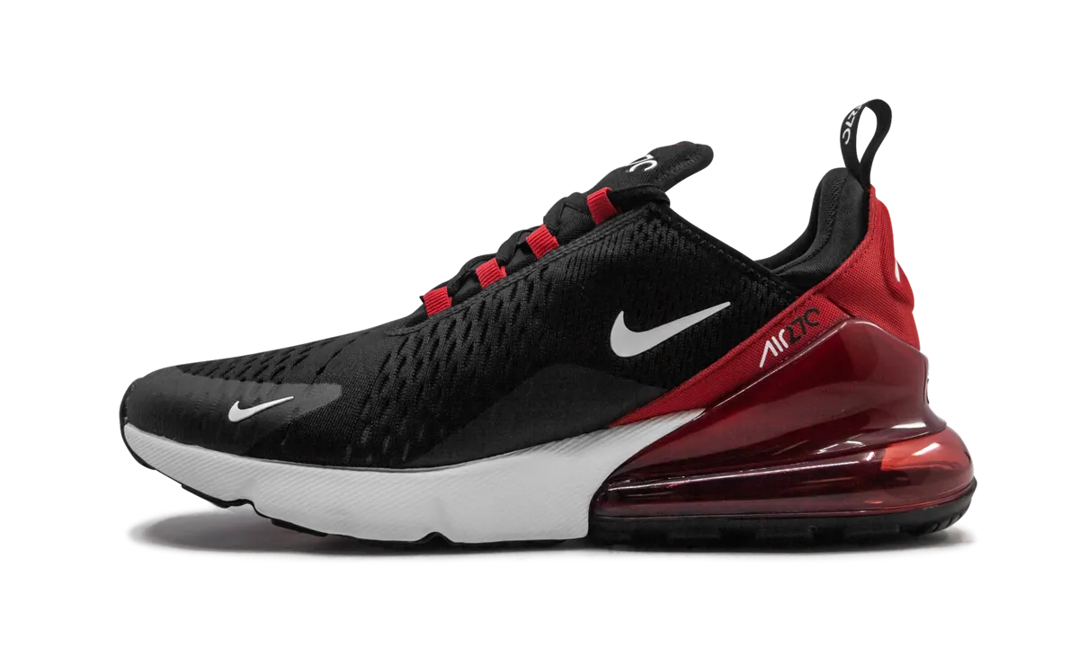 Air Max 270 "black red" Agile running with socks