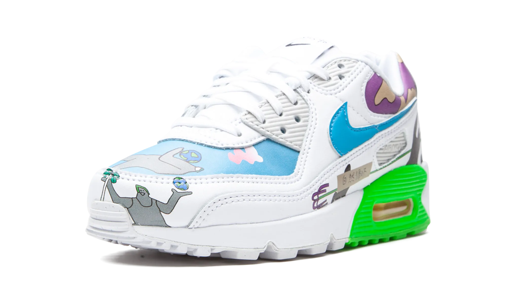 Flyleather Air Max 90 QS "Ruohan Wang" dot - design shoes
