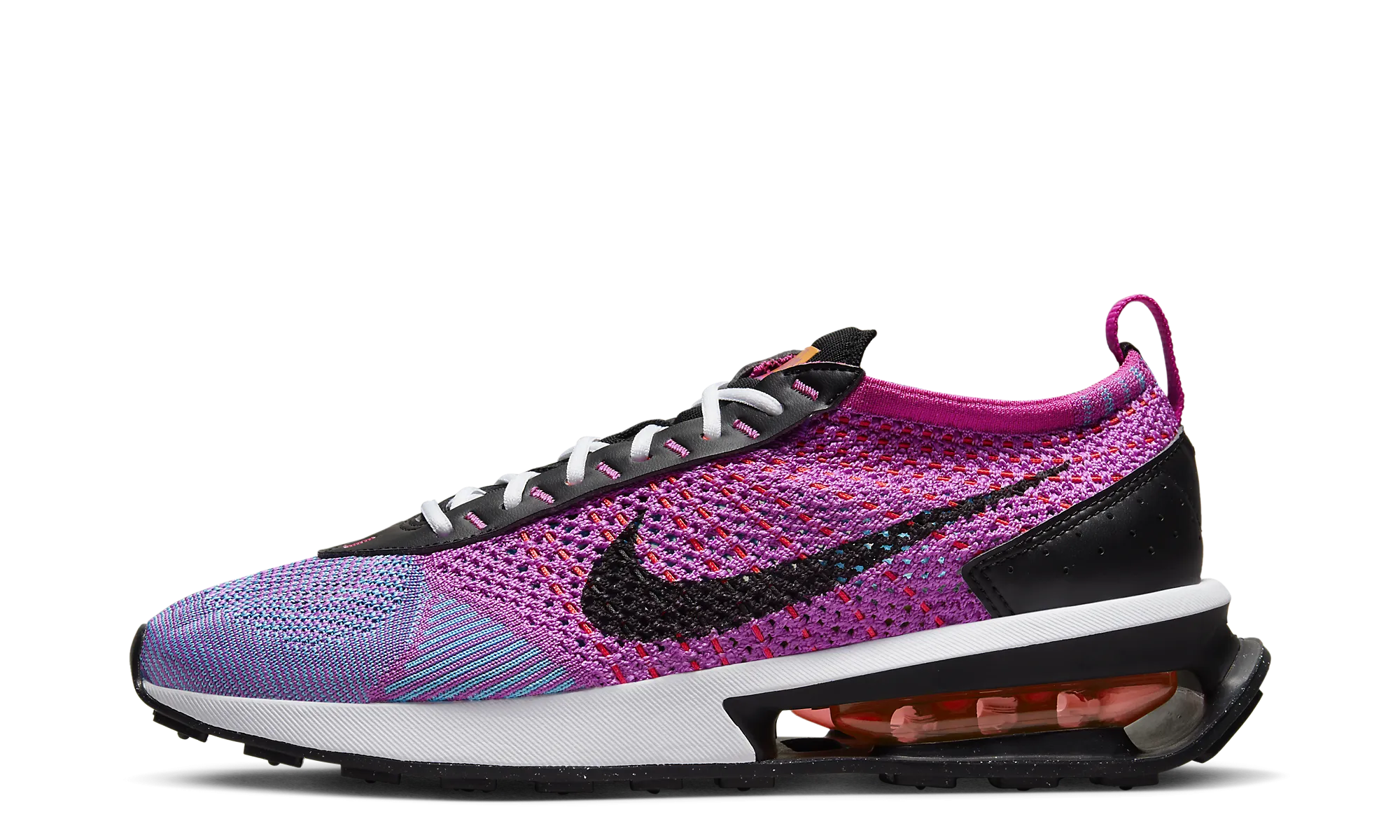 Lightweight Mesh AIR MAX FLYKNIT RACER WMNS "FUCHSIA DREAM/BLACK/BALTIC BLUE/VIVID ORANGE"