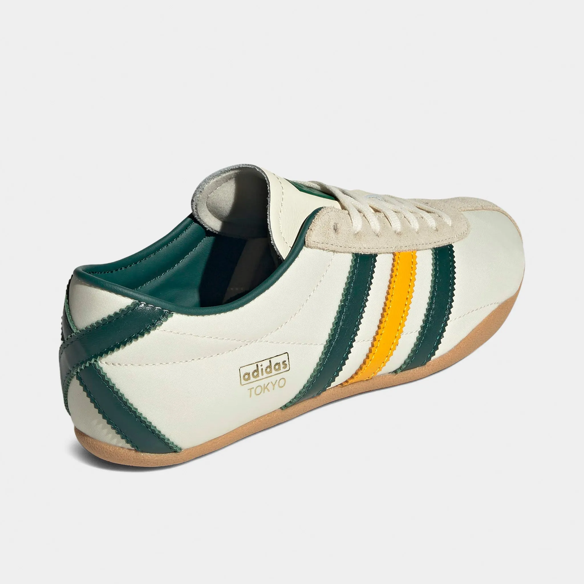 adidas Originals Women's Tokyo Cream White / Collegiate Green - Gum Memory Foam Footbed Vibrant Style
