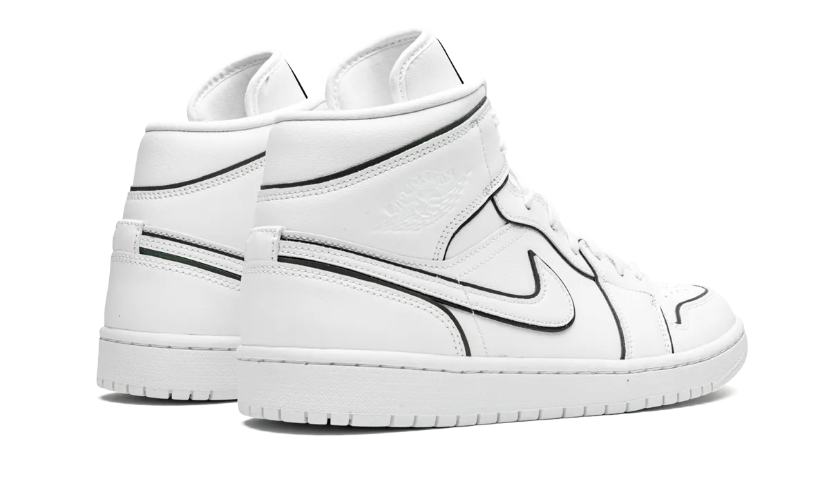 AIR JORDAN 1 MID WMNS "Iridescent Outline" Functional Look